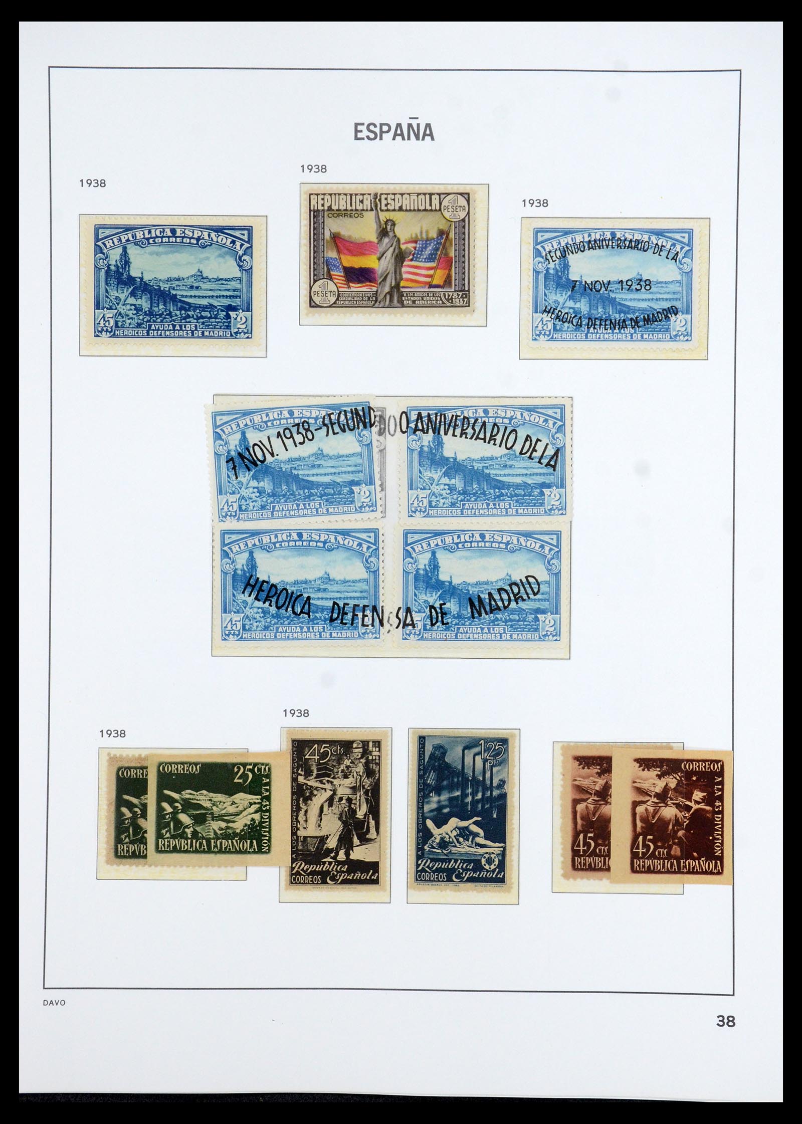 35800 039 - Stamp Collection 35800 Spain topcollection 1850-1992.