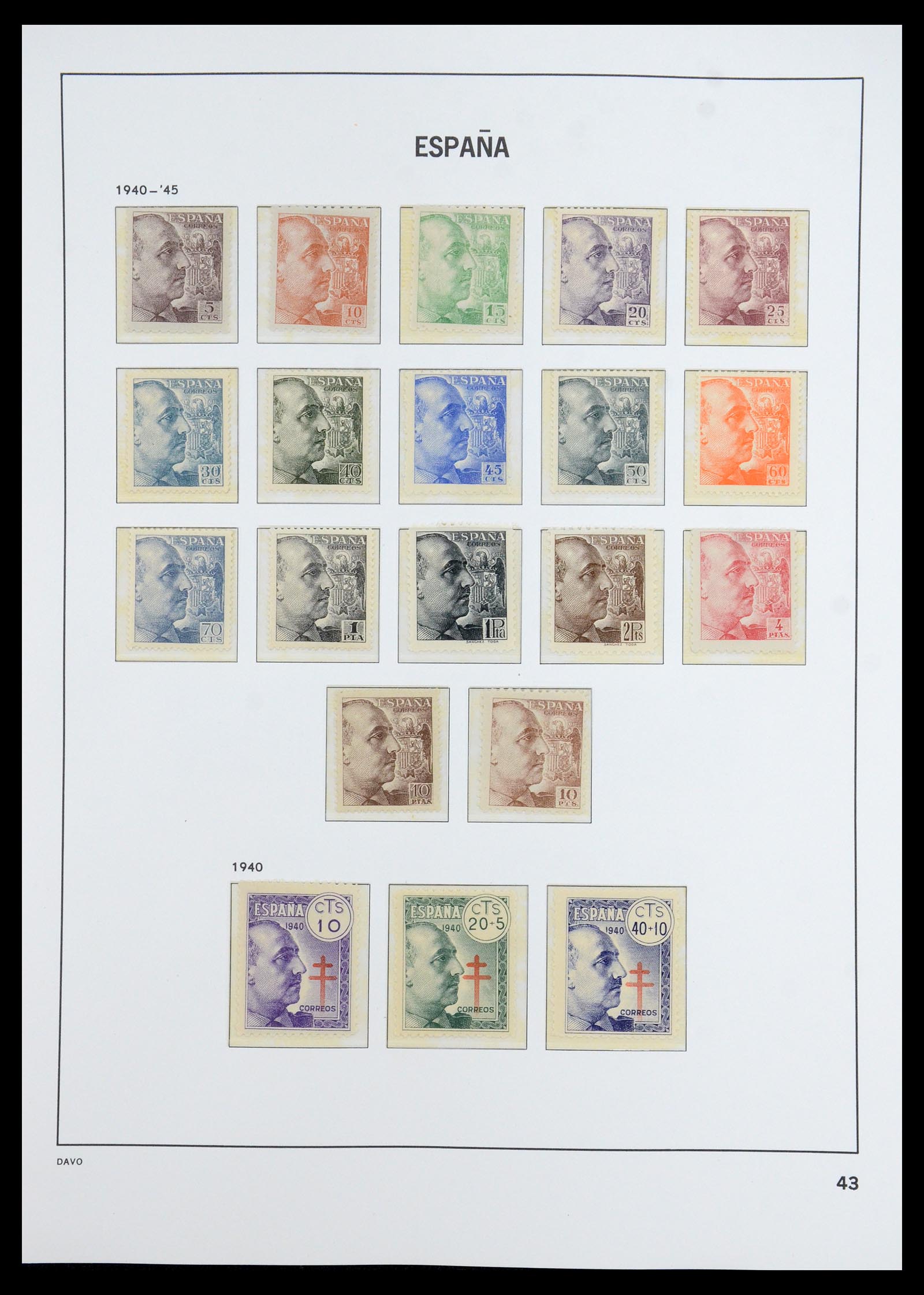 35800 043 - Stamp Collection 35800 Spain topcollection 1850-1992.