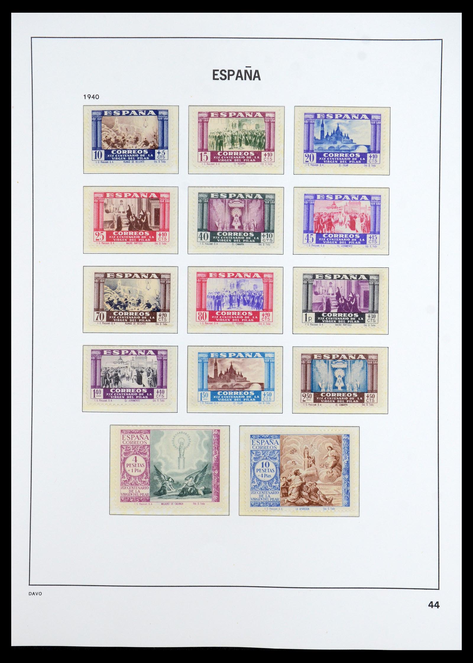 35800 044 - Stamp Collection 35800 Spain topcollection 1850-1992.