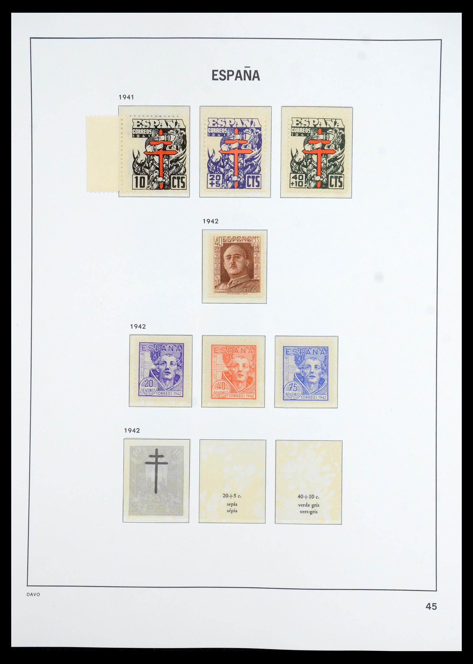 35800 045 - Stamp Collection 35800 Spain topcollection 1850-1992.