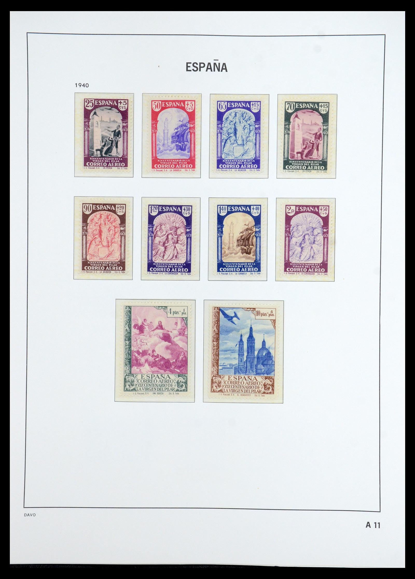 35800 058 - Stamp Collection 35800 Spain topcollection 1850-1992.