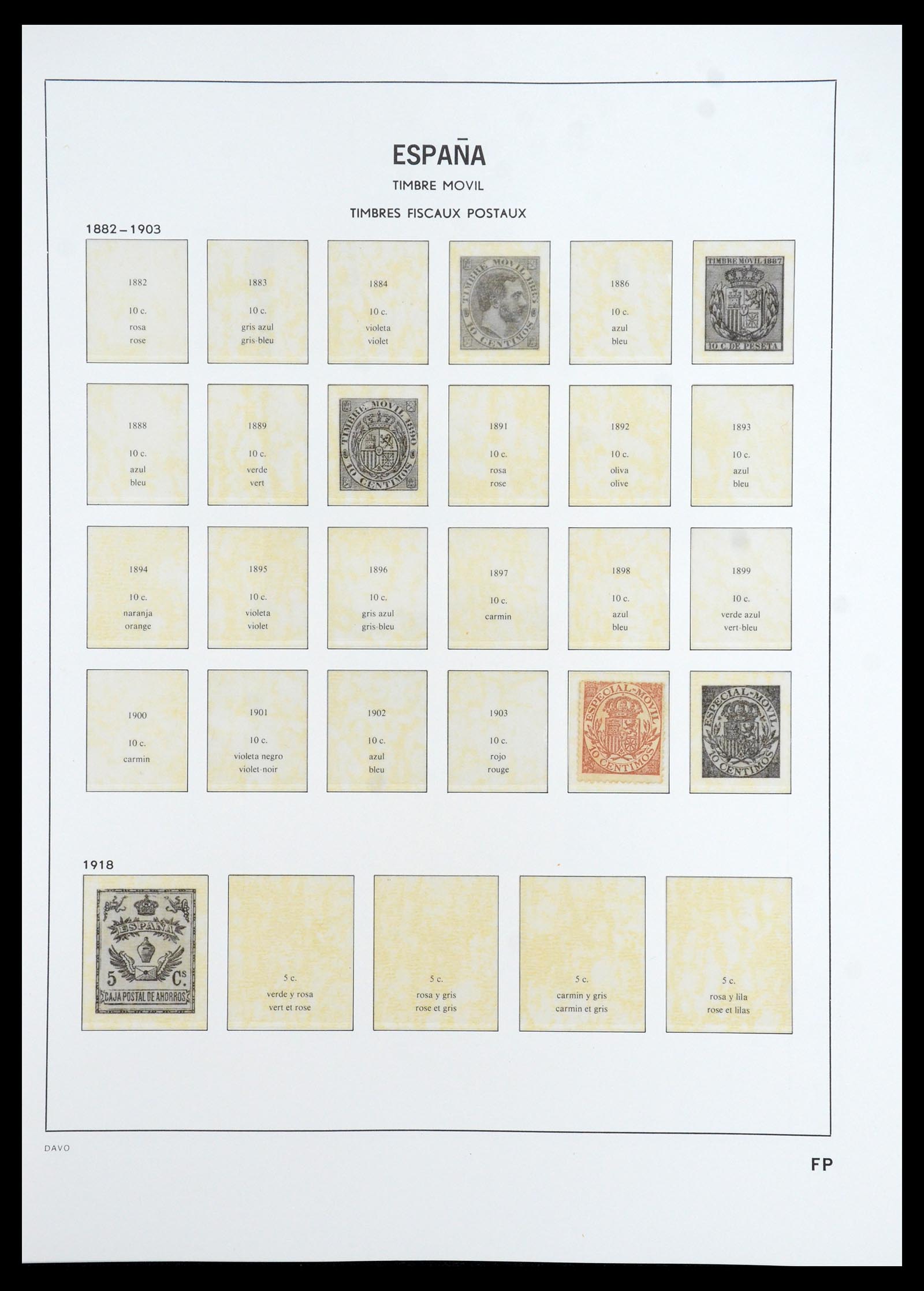 35800 072 - Stamp Collection 35800 Spain topcollection 1850-1992.