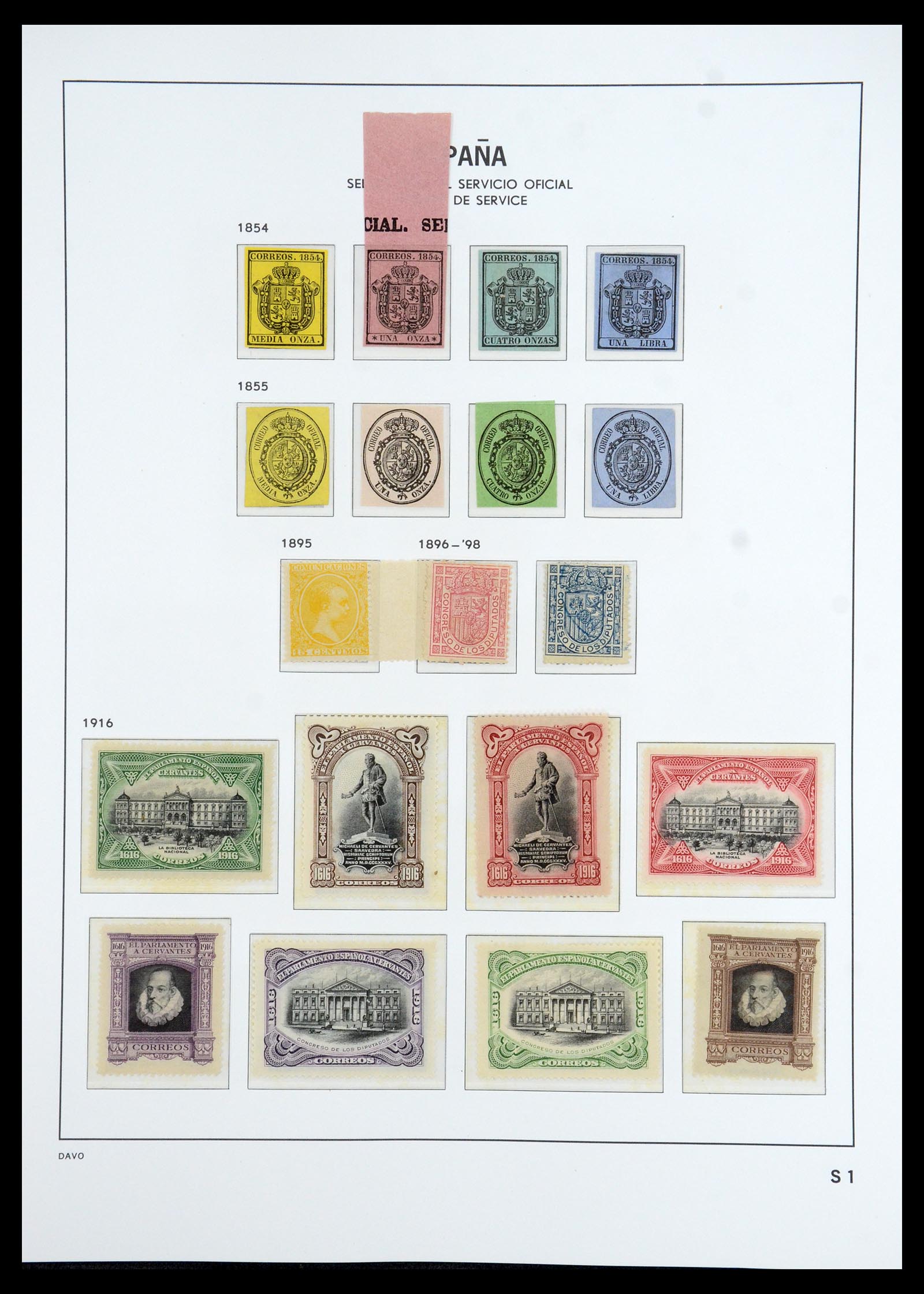 35800 074 - Stamp Collection 35800 Spain topcollection 1850-1992.