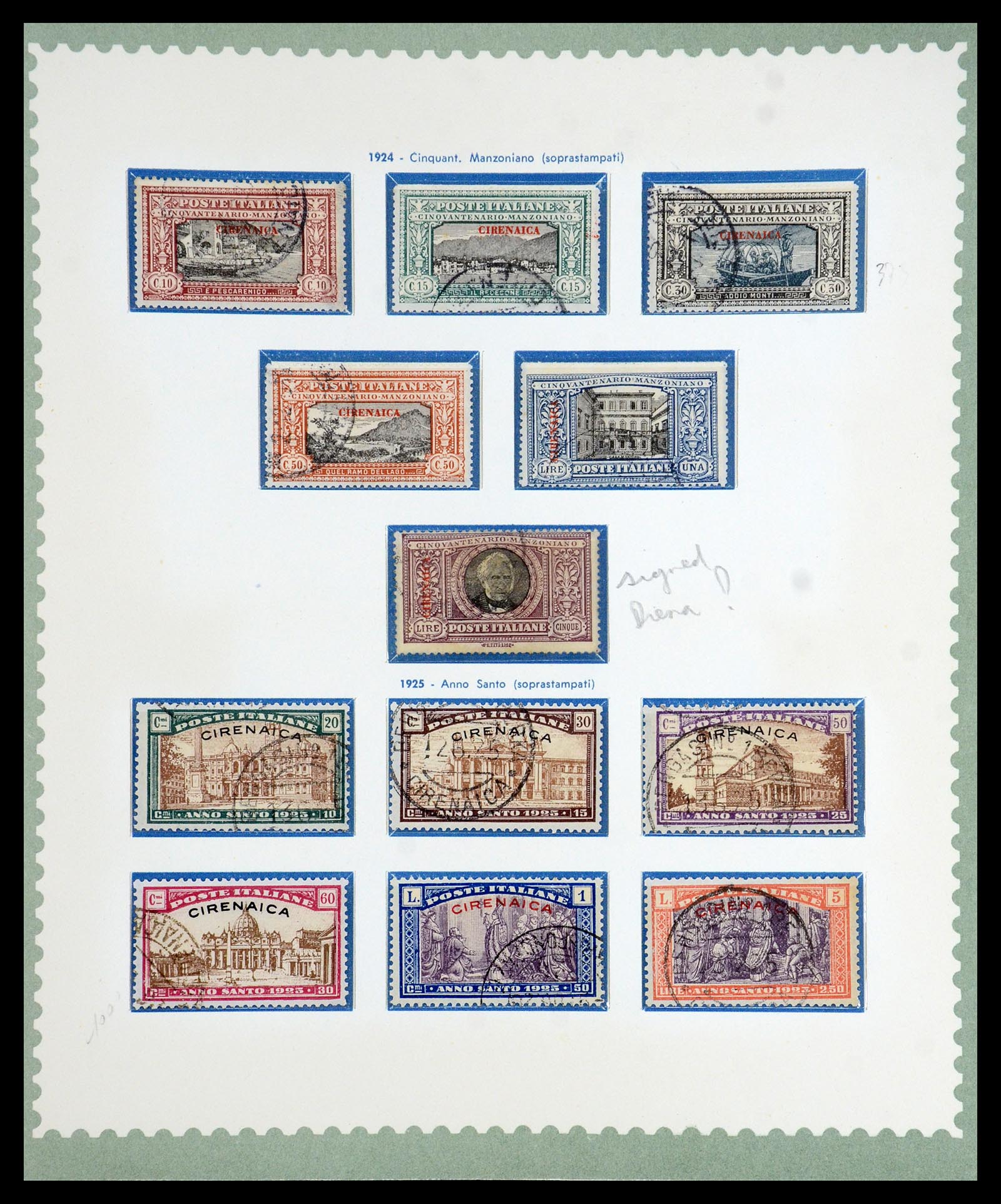 35801 002 - Postzegelverzameling 35801 Cirenaica/Tripolitania 1923-1934.