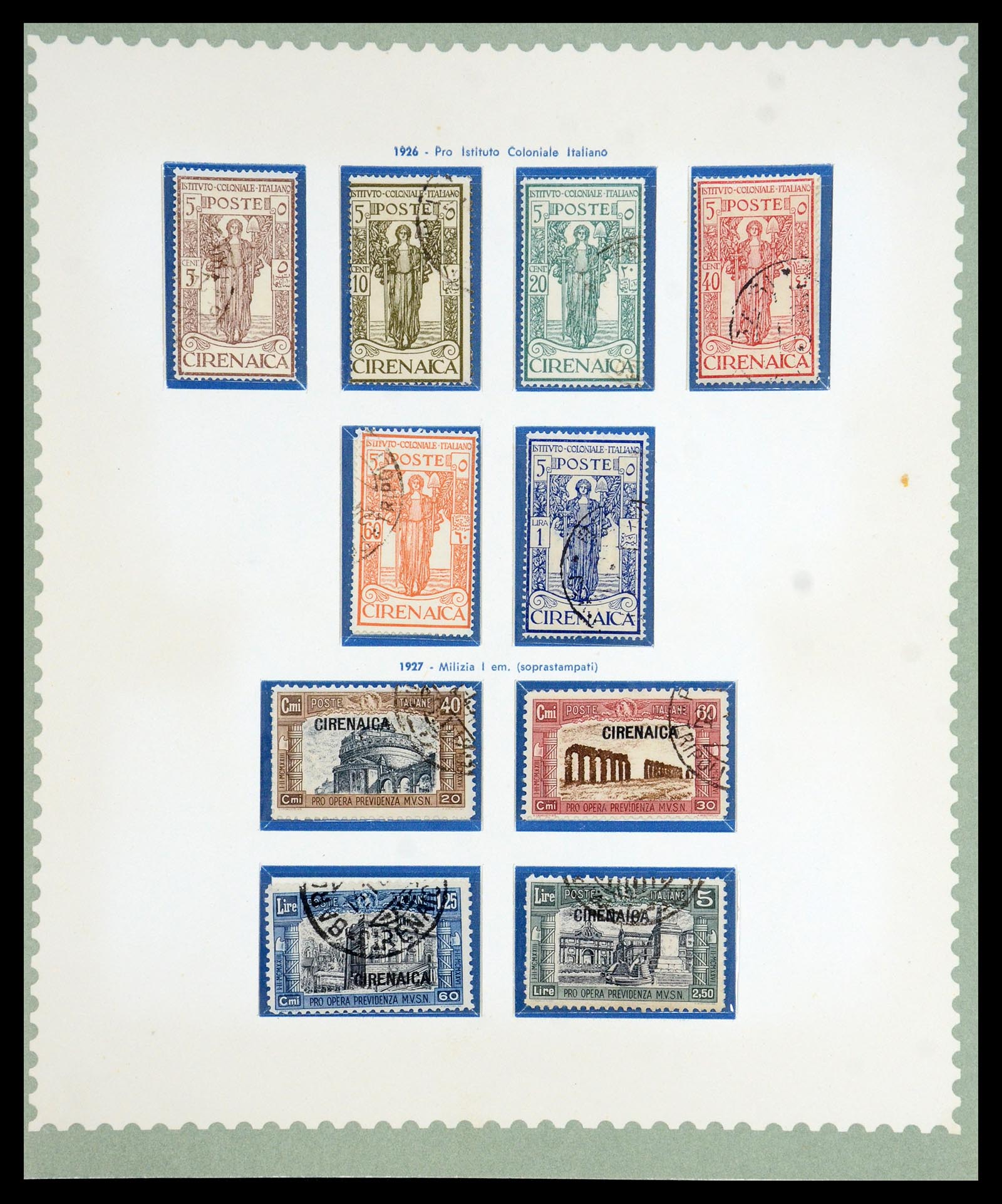 35801 004 - Stamp Collection 35801 Cirenaica/Tripolitania 1923-1934.