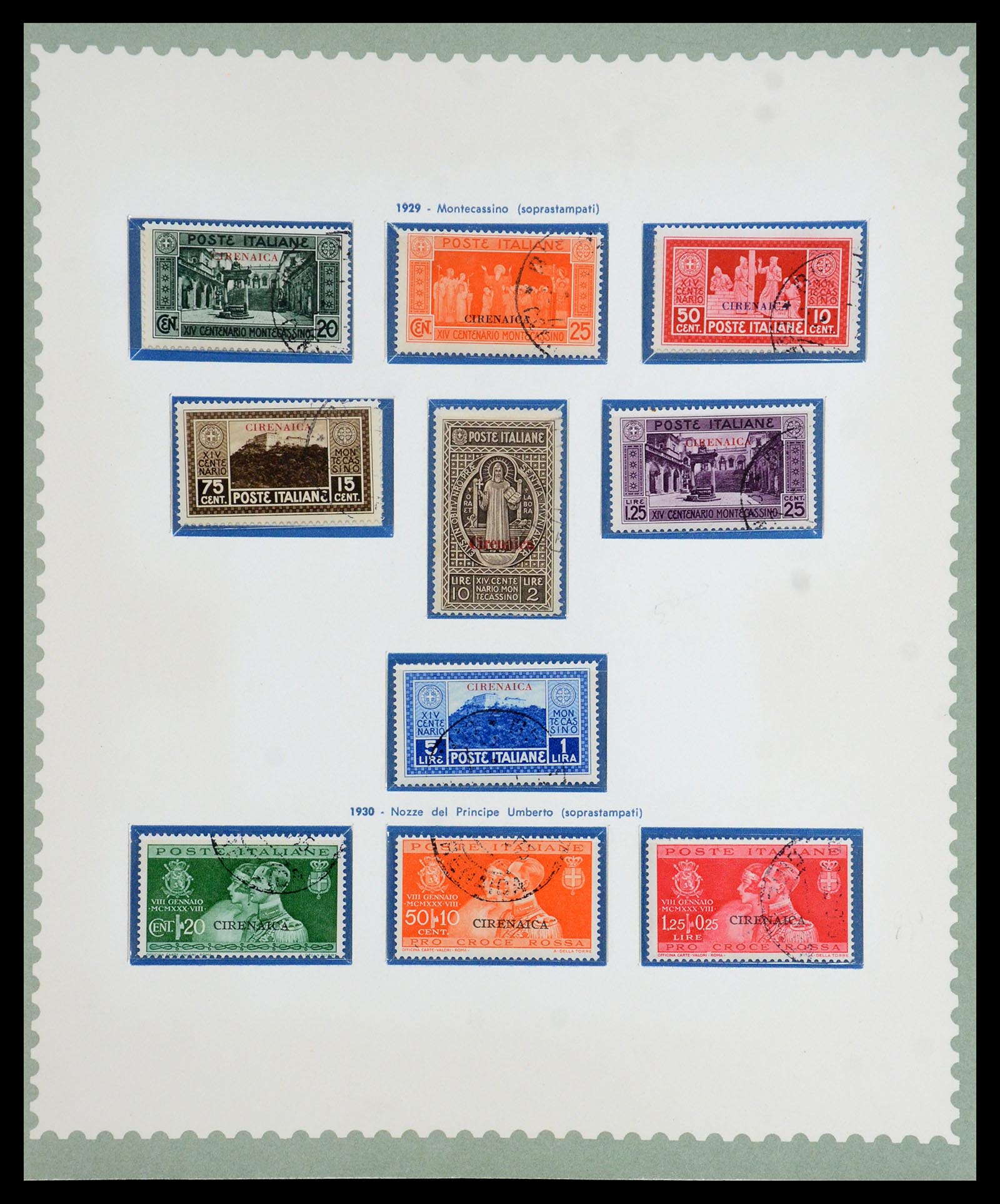 35801 006 - Stamp Collection 35801 Cirenaica/Tripolitania 1923-1934.