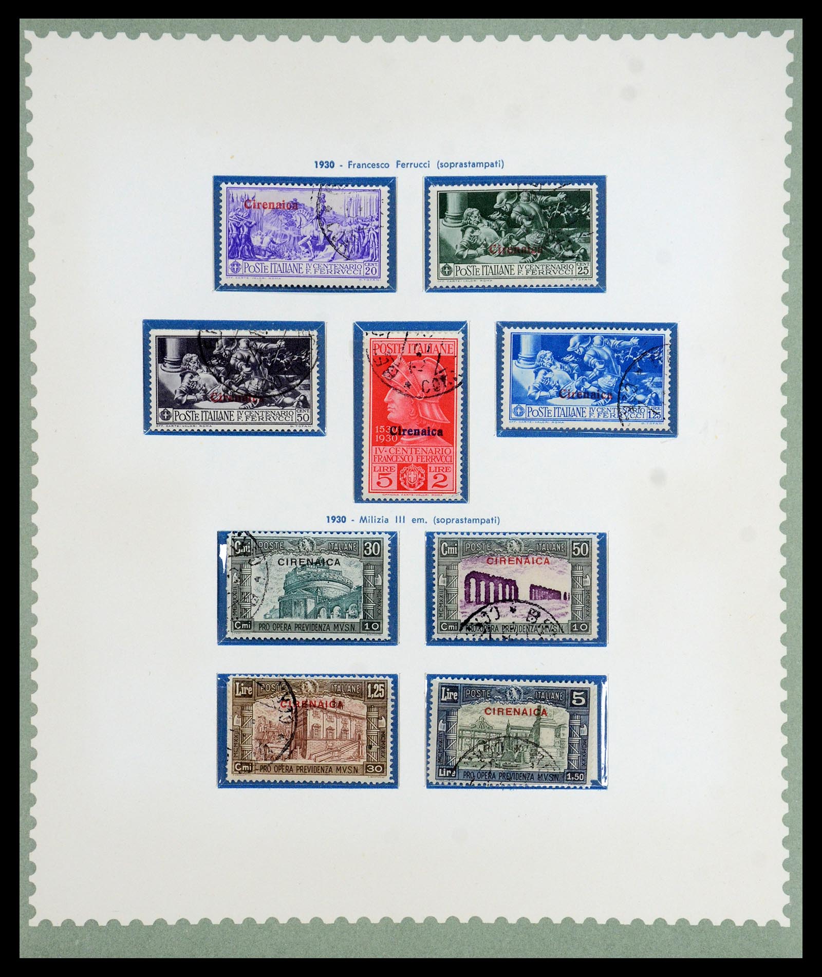 35801 007 - Postzegelverzameling 35801 Cirenaica/Tripolitania 1923-1934.