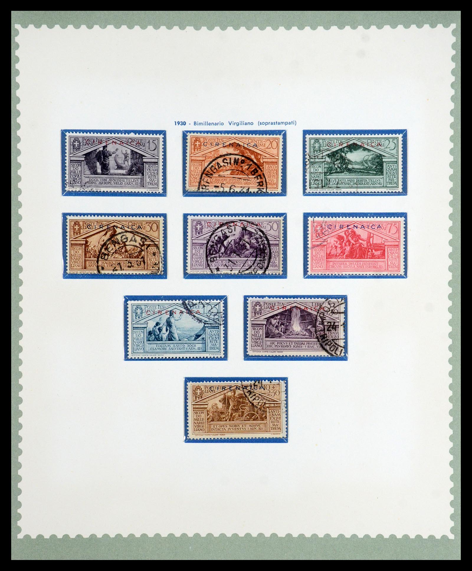 35801 009 - Stamp Collection 35801 Cirenaica/Tripolitania 1923-1934.