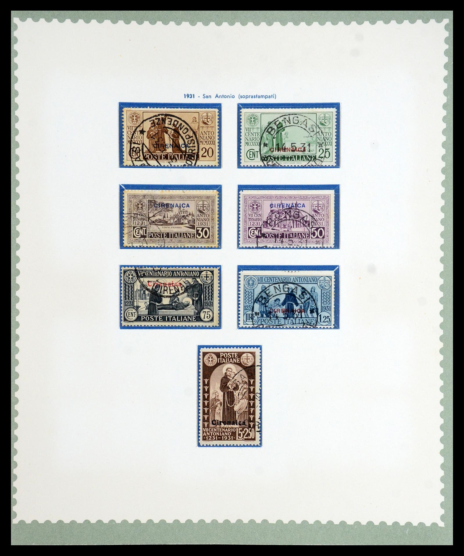 35801 010 - Postzegelverzameling 35801 Cirenaica/Tripolitania 1923-1934.