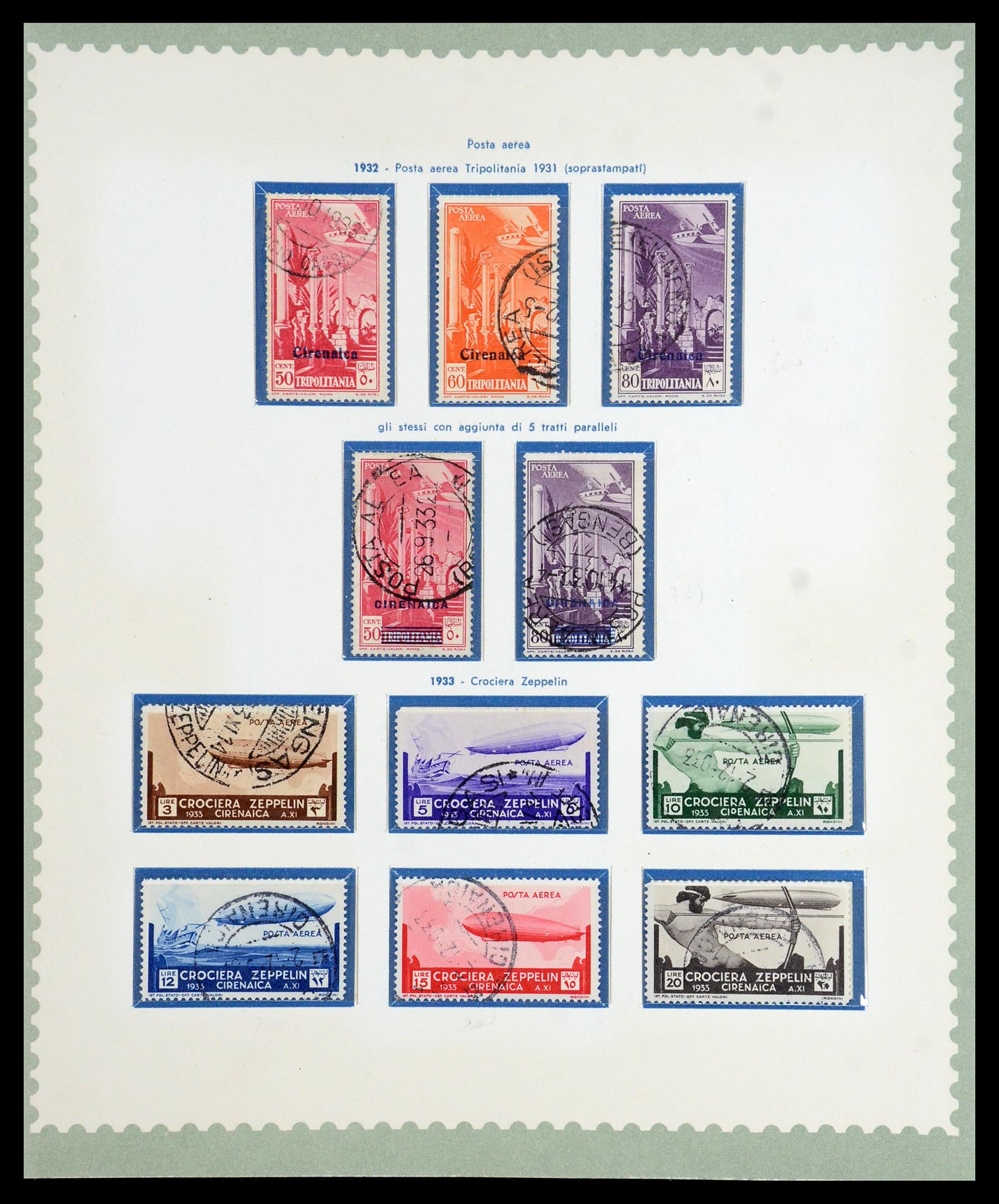35801 012 - Stamp Collection 35801 Cirenaica/Tripolitania 1923-1934.