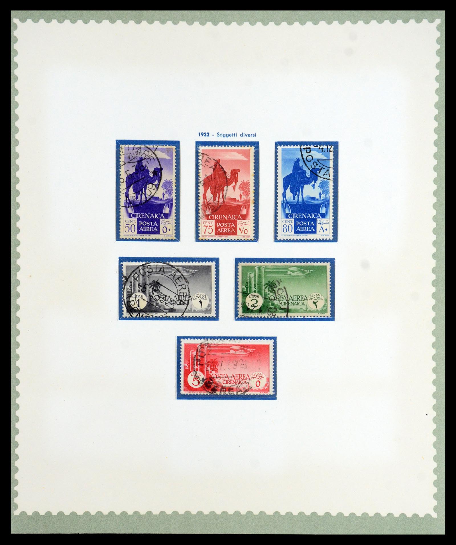 35801 013 - Postzegelverzameling 35801 Cirenaica/Tripolitania 1923-1934.