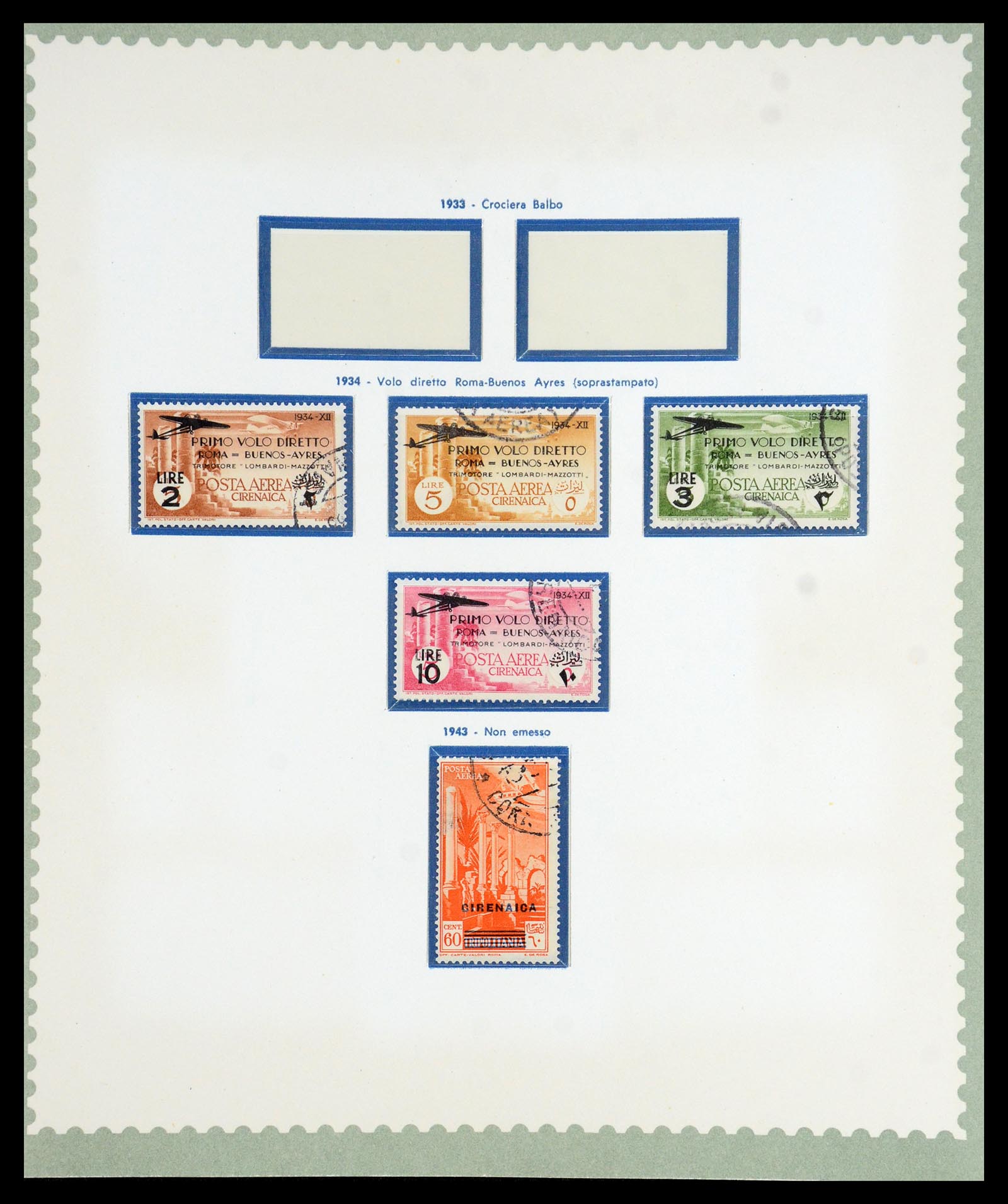 35801 014 - Postzegelverzameling 35801 Cirenaica/Tripolitania 1923-1934.