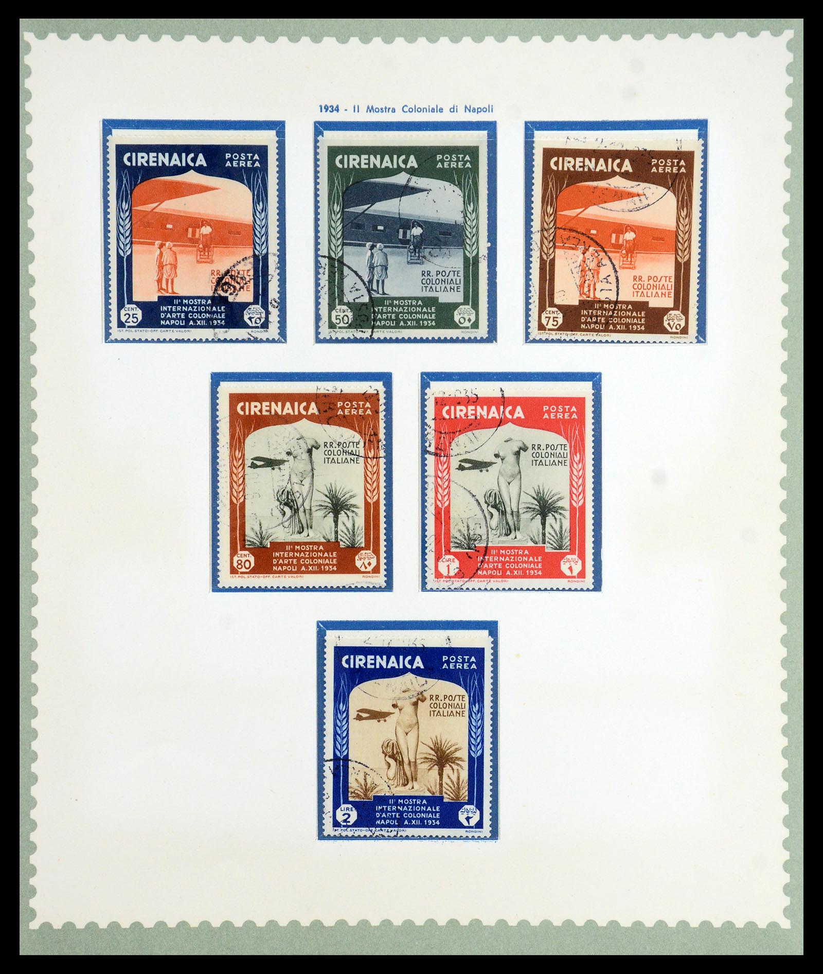 35801 015 - Stamp Collection 35801 Cirenaica/Tripolitania 1923-1934.