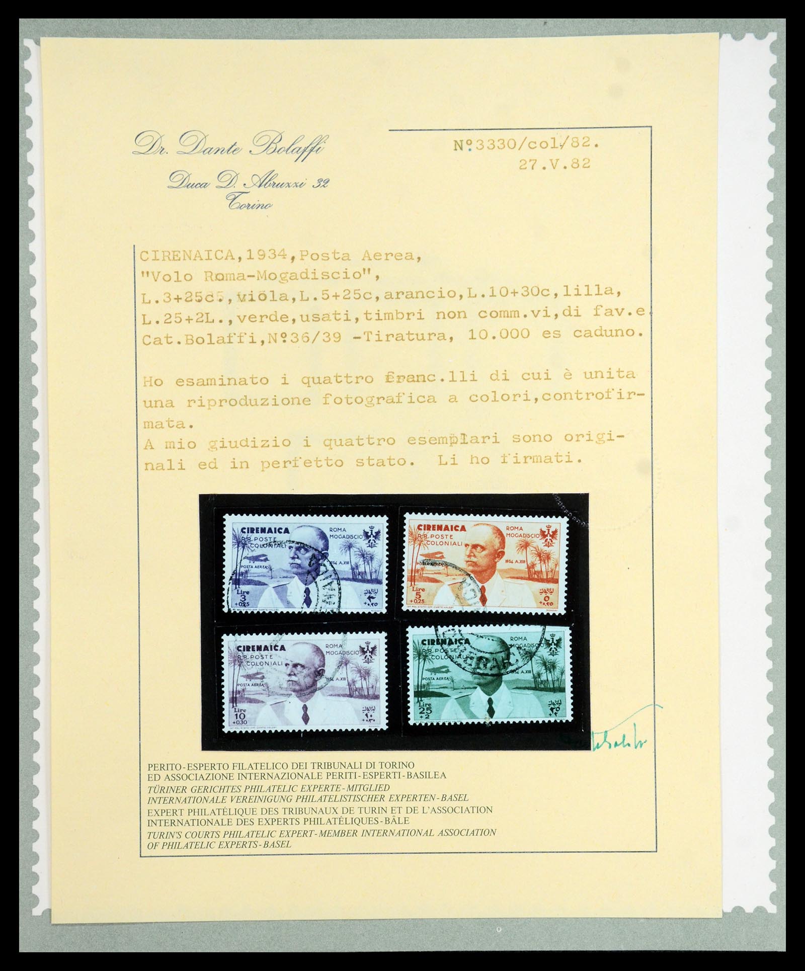 35801 017 - Stamp Collection 35801 Cirenaica/Tripolitania 1923-1934.