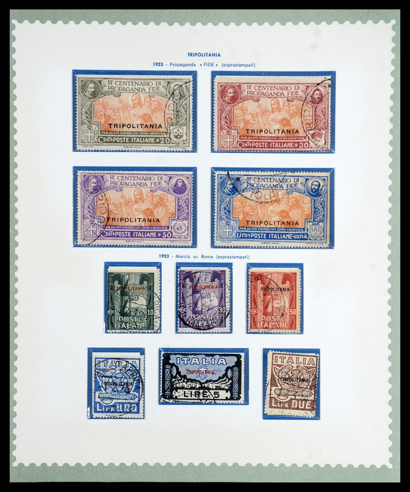 35801 018 - Postzegelverzameling 35801 Cirenaica/Tripolitania 1923-1934.