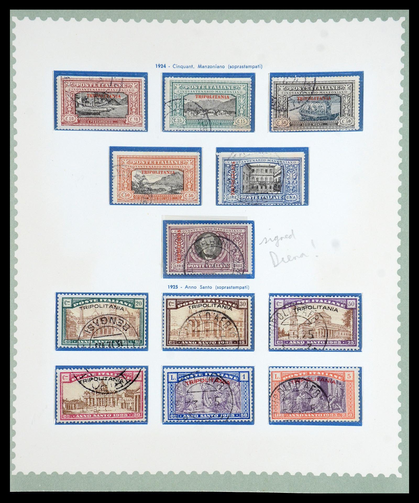 35801 019 - Postzegelverzameling 35801 Cirenaica/Tripolitania 1923-1934.
