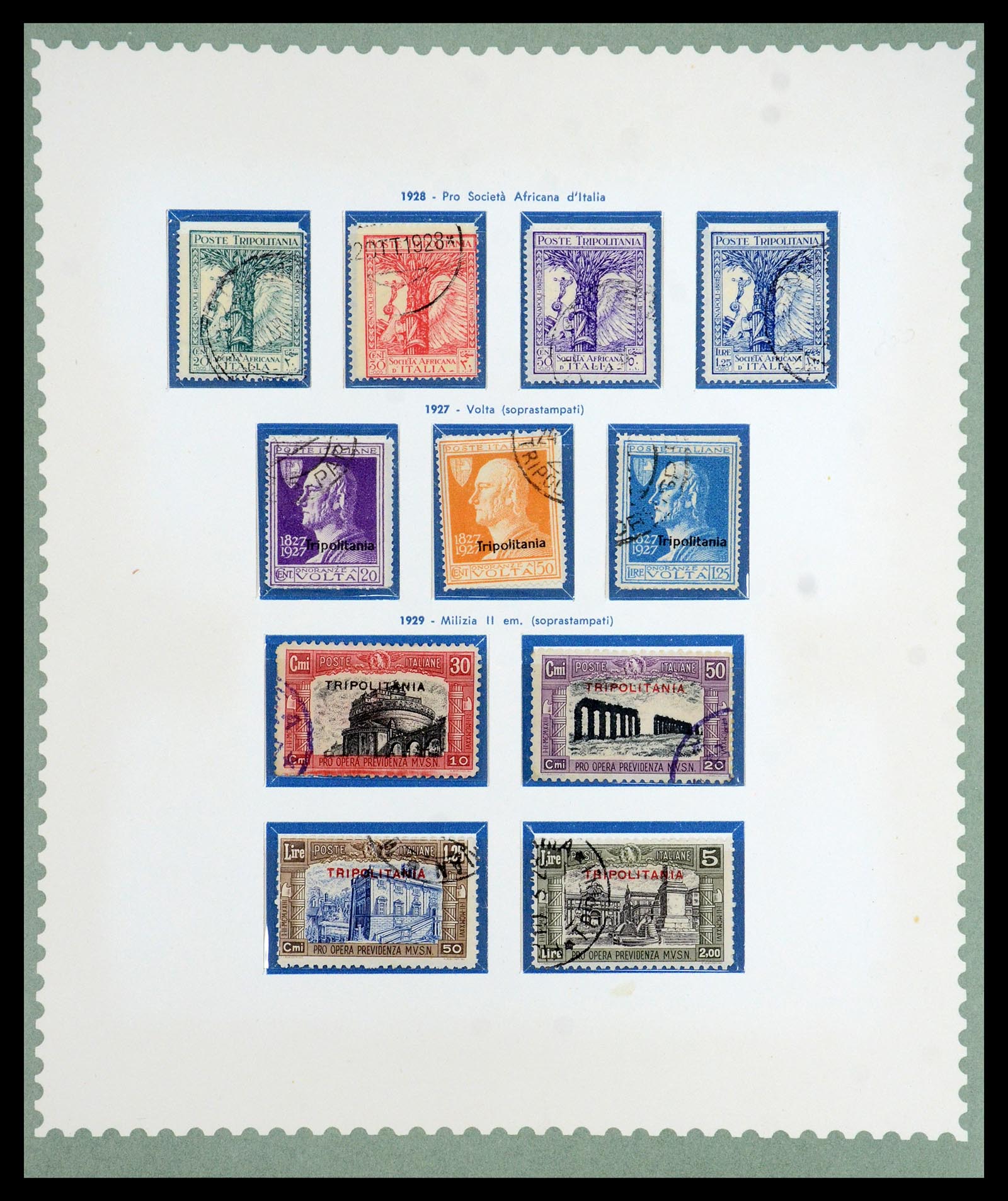 35801 022 - Postzegelverzameling 35801 Cirenaica/Tripolitania 1923-1934.