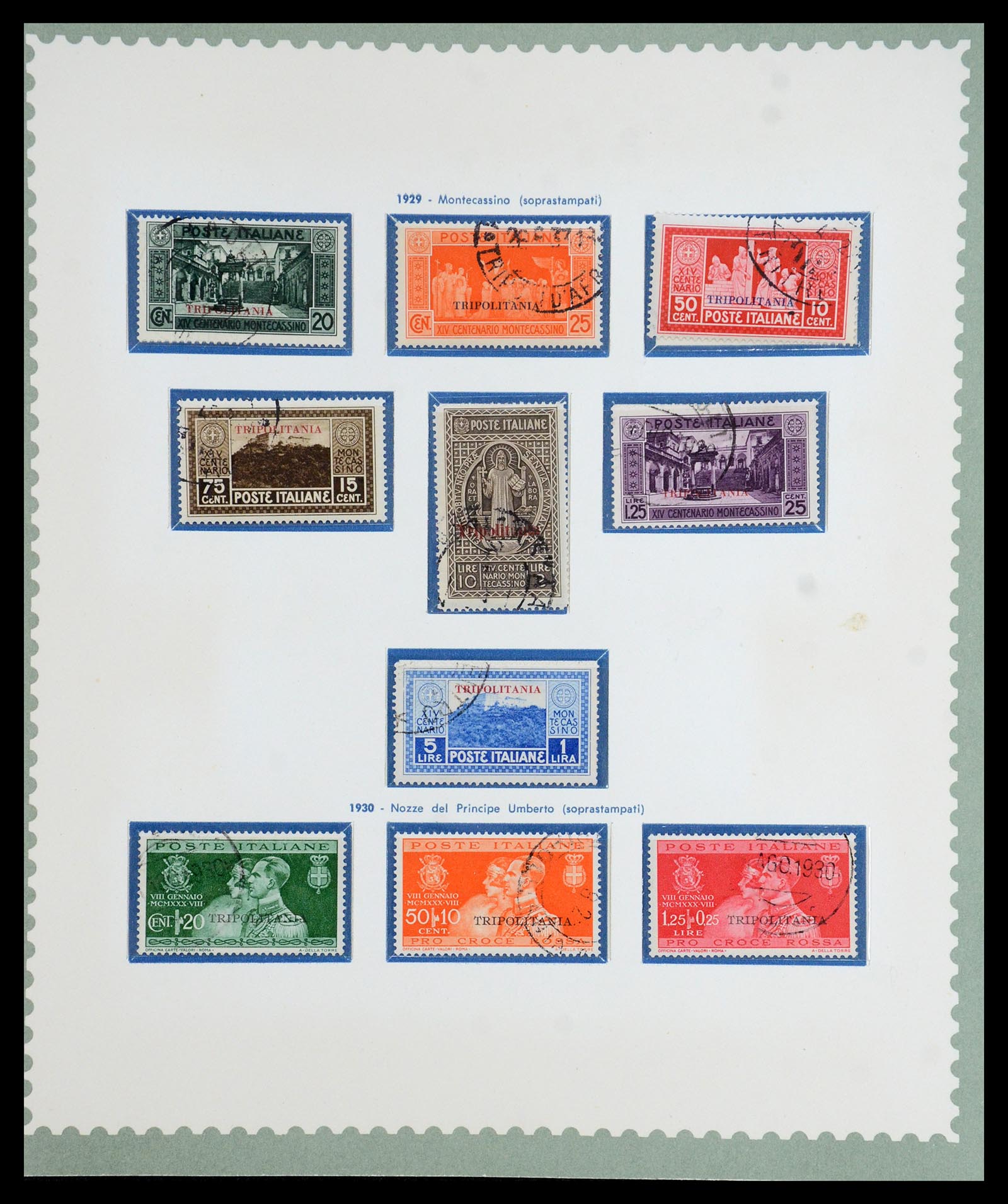 35801 023 - Postzegelverzameling 35801 Cirenaica/Tripolitania 1923-1934.