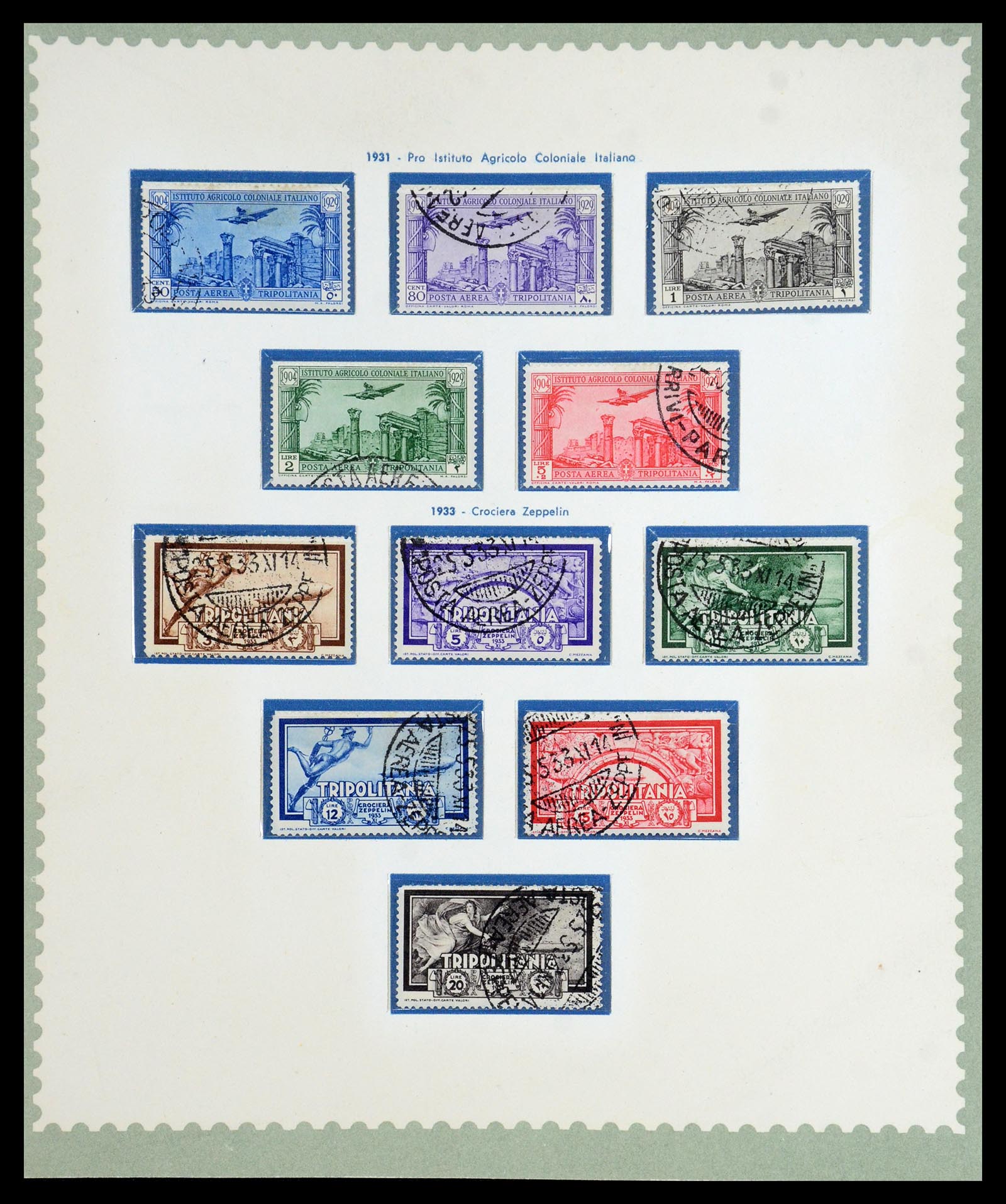35801 031 - Postzegelverzameling 35801 Cirenaica/Tripolitania 1923-1934.