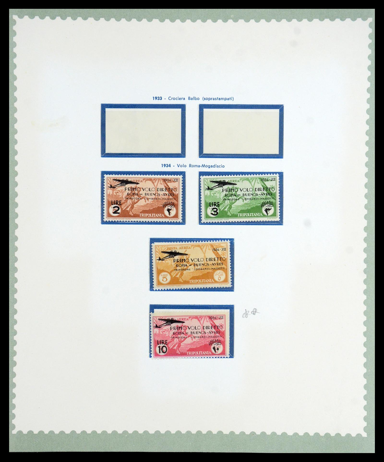 35801 032 - Stamp Collection 35801 Cirenaica/Tripolitania 1923-1934.