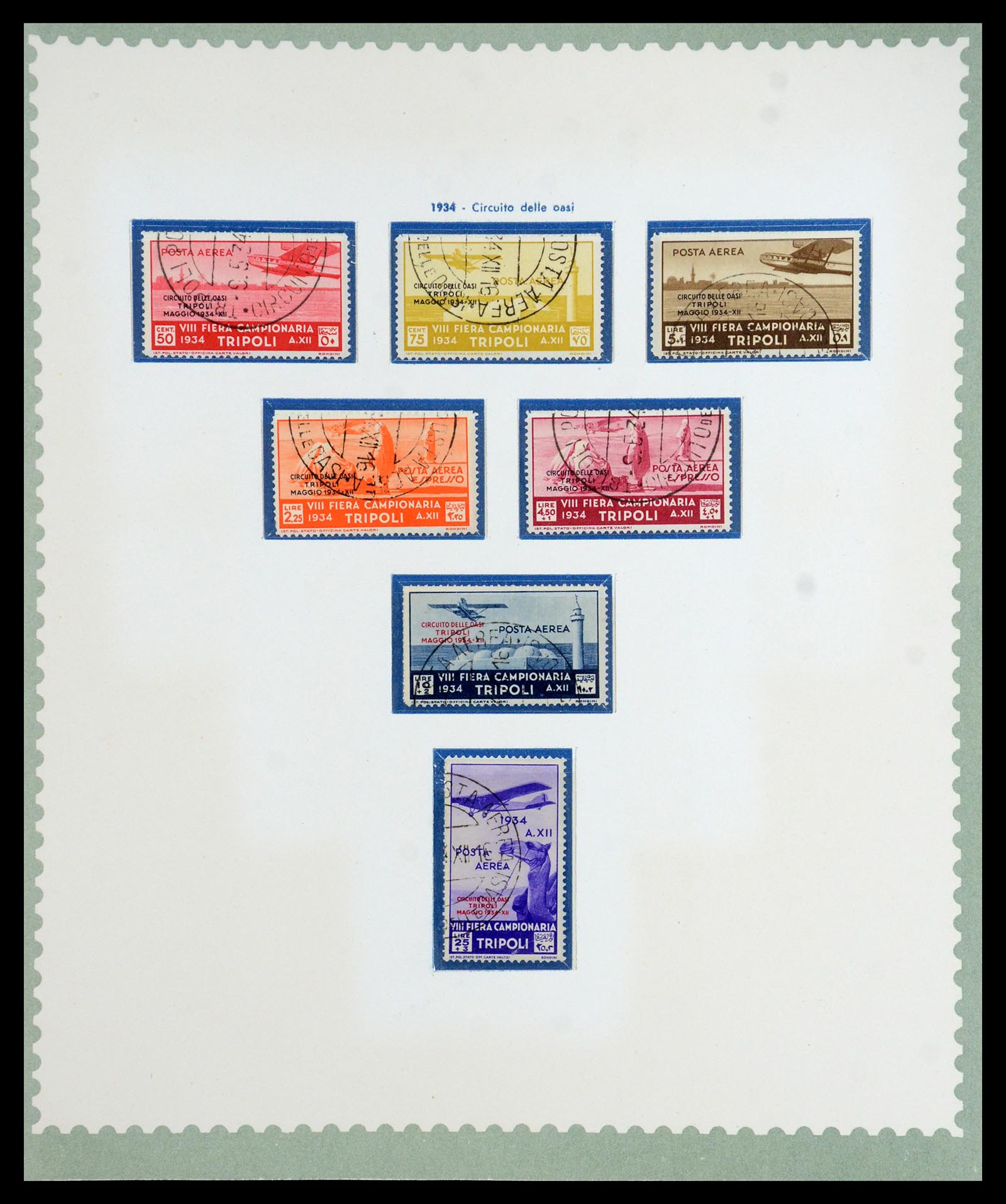 35801 033 - Stamp Collection 35801 Cirenaica/Tripolitania 1923-1934.