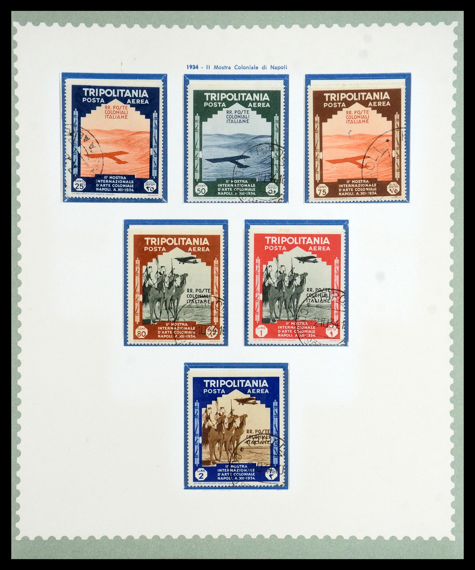 35801 034 - Postzegelverzameling 35801 Cirenaica/Tripolitania 1923-1934.
