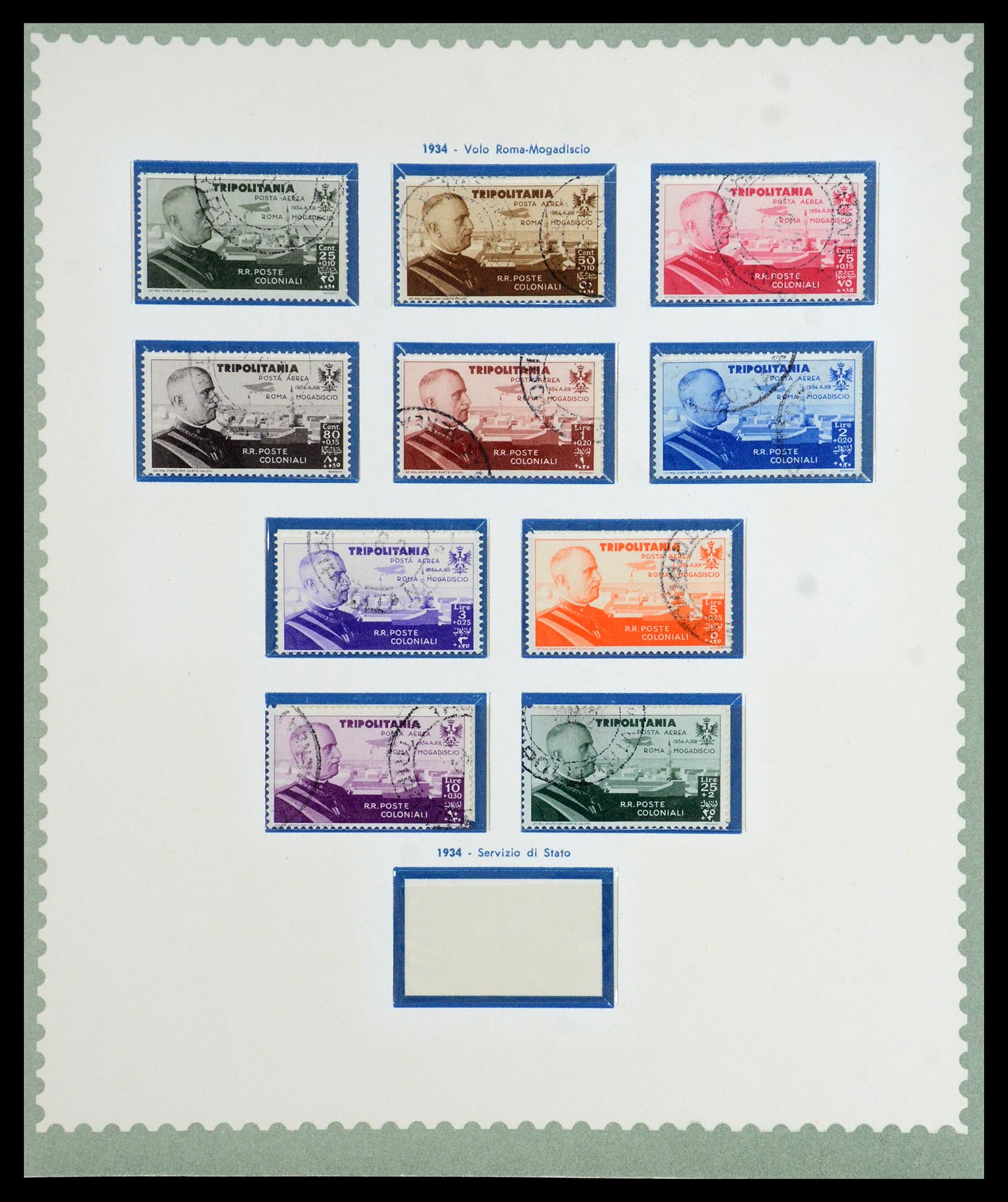 35801 035 - Stamp Collection 35801 Cirenaica/Tripolitania 1923-1934.