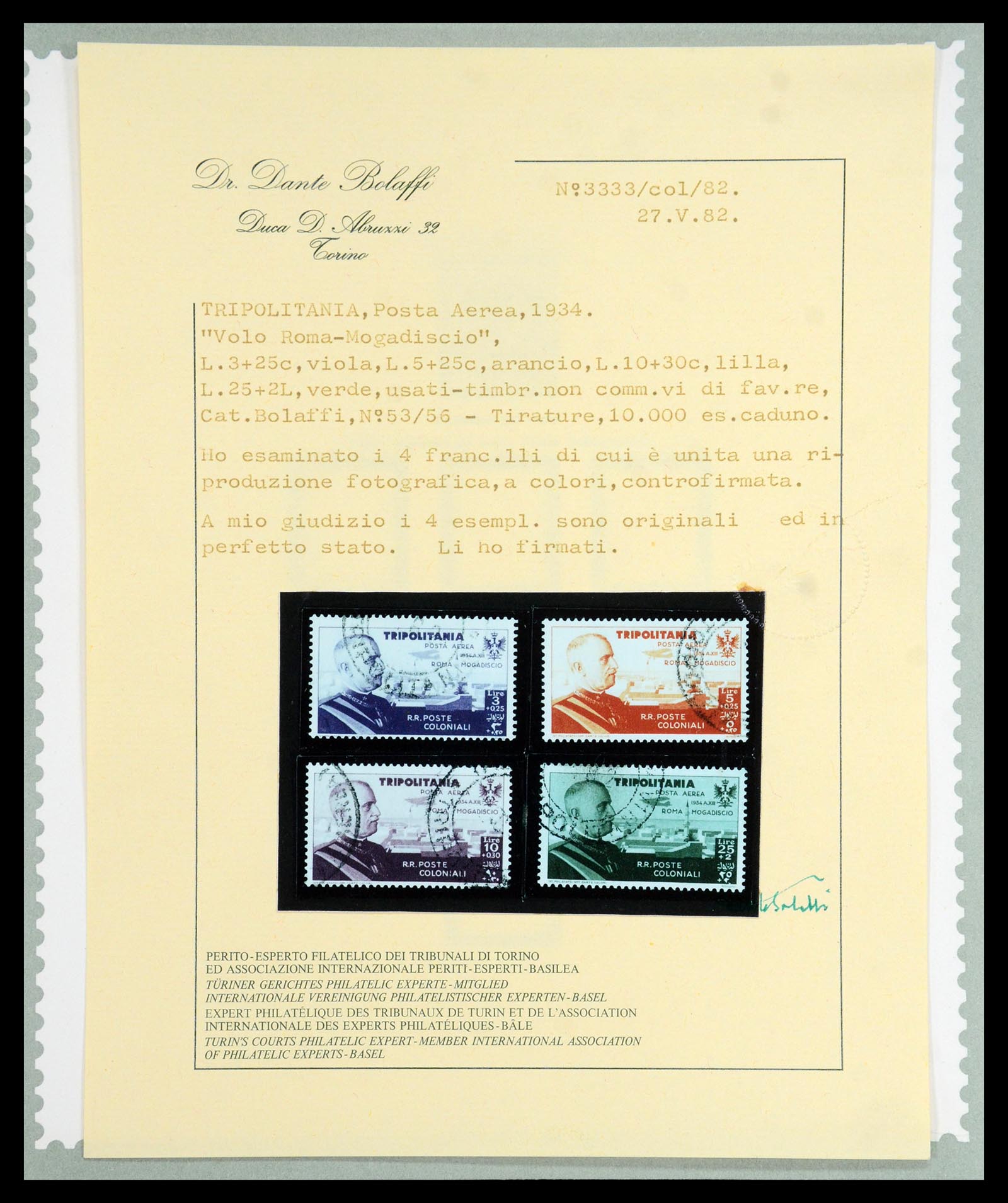 35801 036 - Stamp Collection 35801 Cirenaica/Tripolitania 1923-1934.