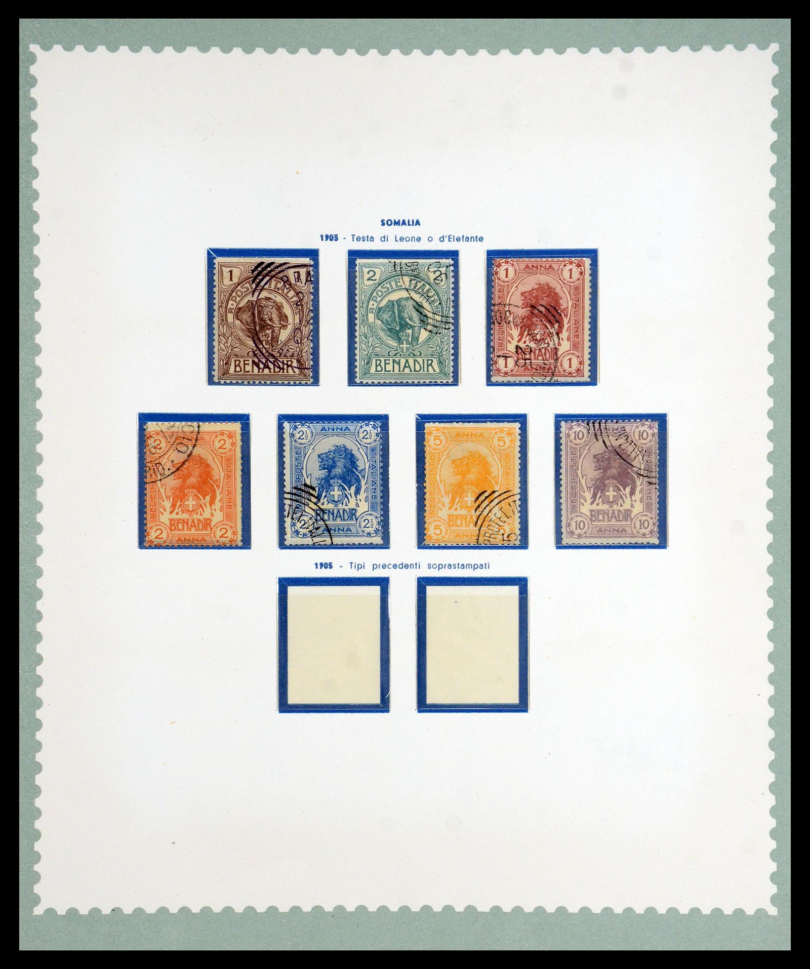 35802 001 - Postzegelverzameling 35802 Italiaans Somalië 1903-1960.