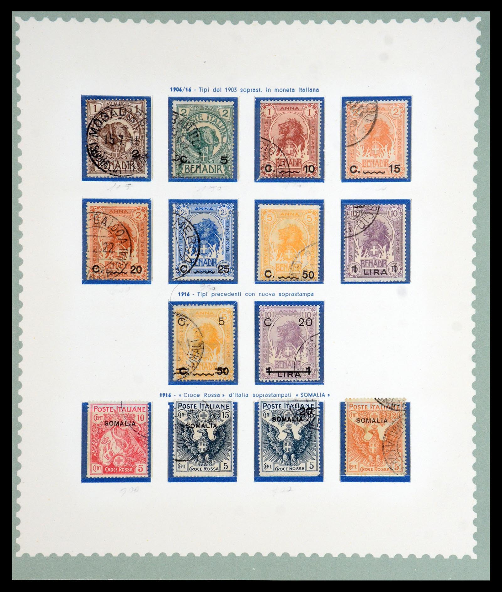 35802 002 - Postzegelverzameling 35802 Italiaans Somalië 1903-1960.