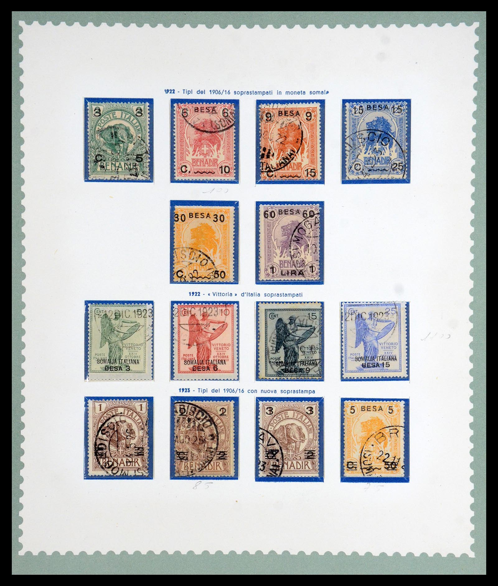 35802 003 - Postzegelverzameling 35802 Italiaans Somalië 1903-1960.