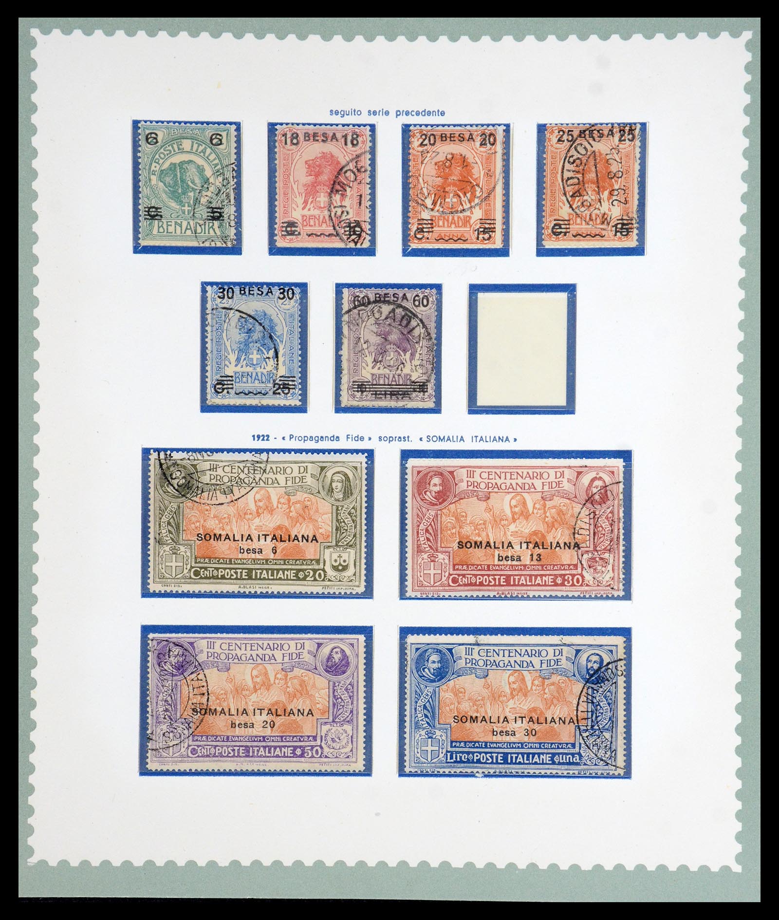 35802 004 - Postzegelverzameling 35802 Italiaans Somalië 1903-1960.