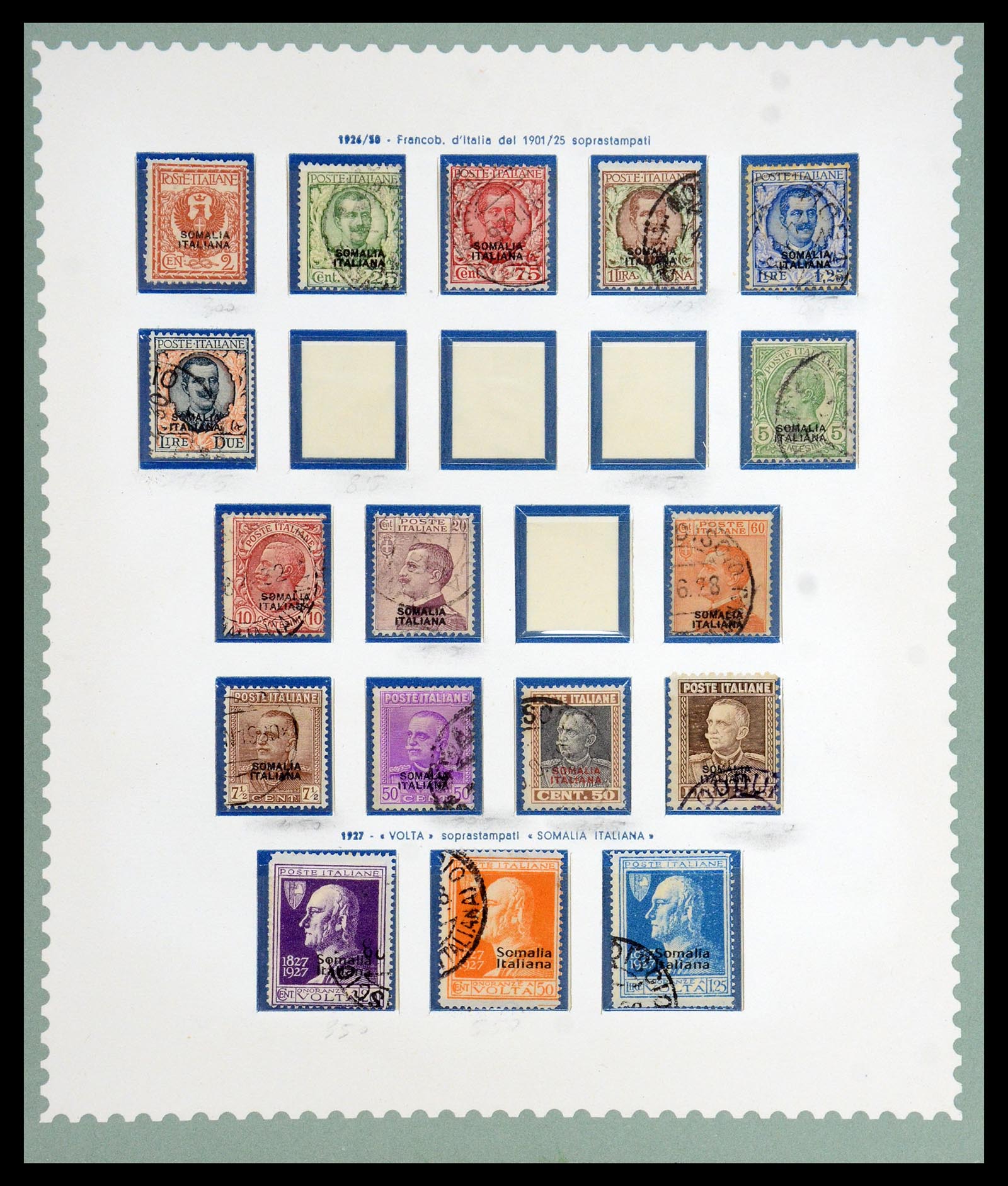 35802 009 - Postzegelverzameling 35802 Italiaans Somalië 1903-1960.