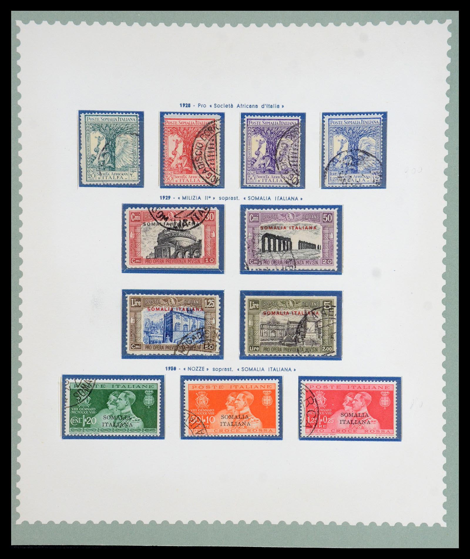35802 010 - Postzegelverzameling 35802 Italiaans Somalië 1903-1960.