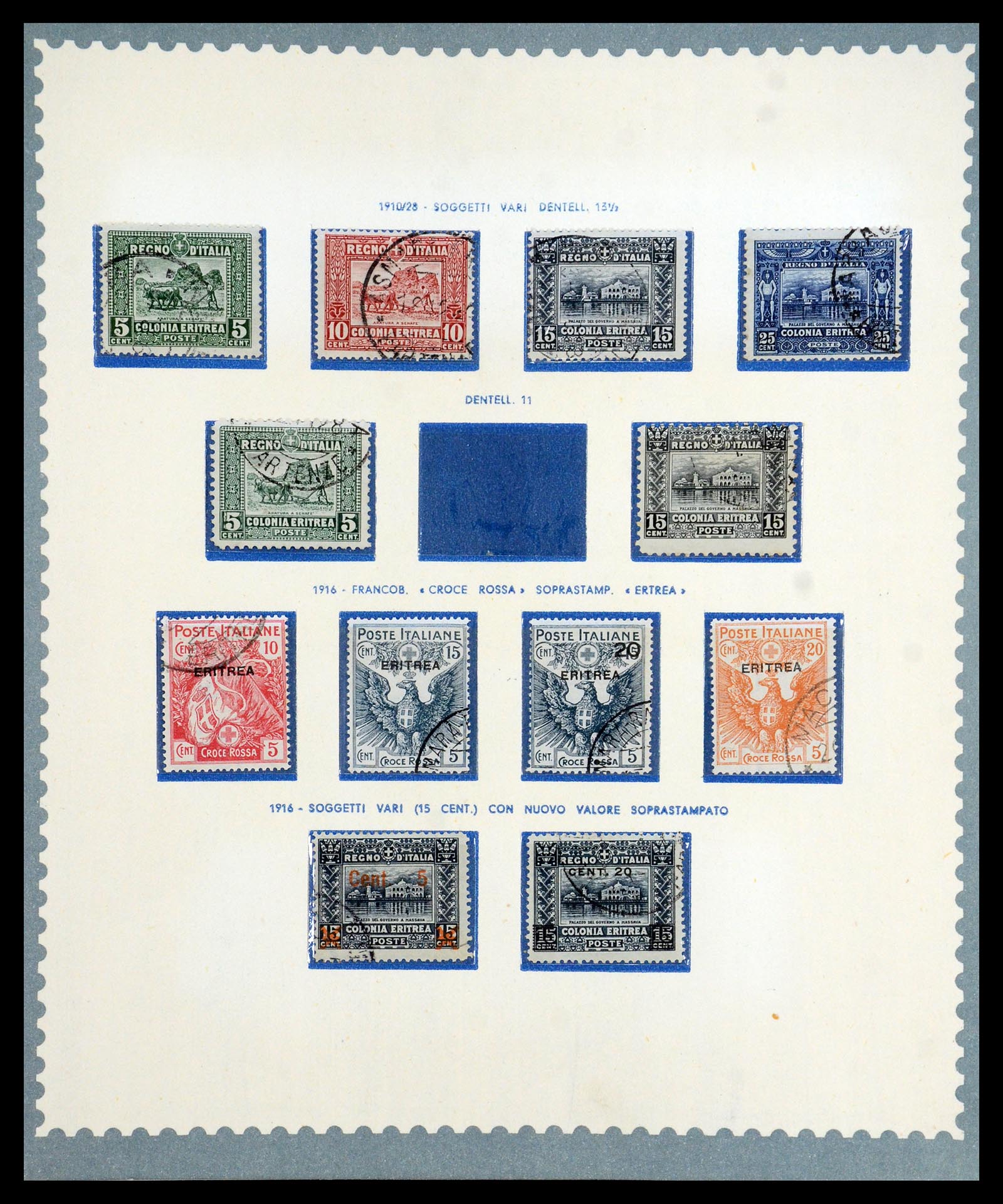 35803 003 - Postzegelverzameling 35803 Eritrea 1893-1950.