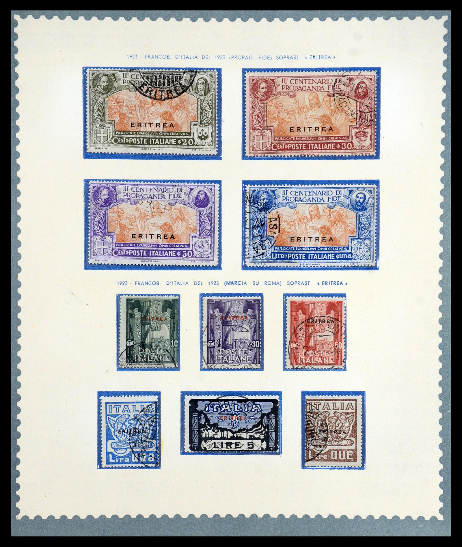 35803 005 - Postzegelverzameling 35803 Eritrea 1893-1950.