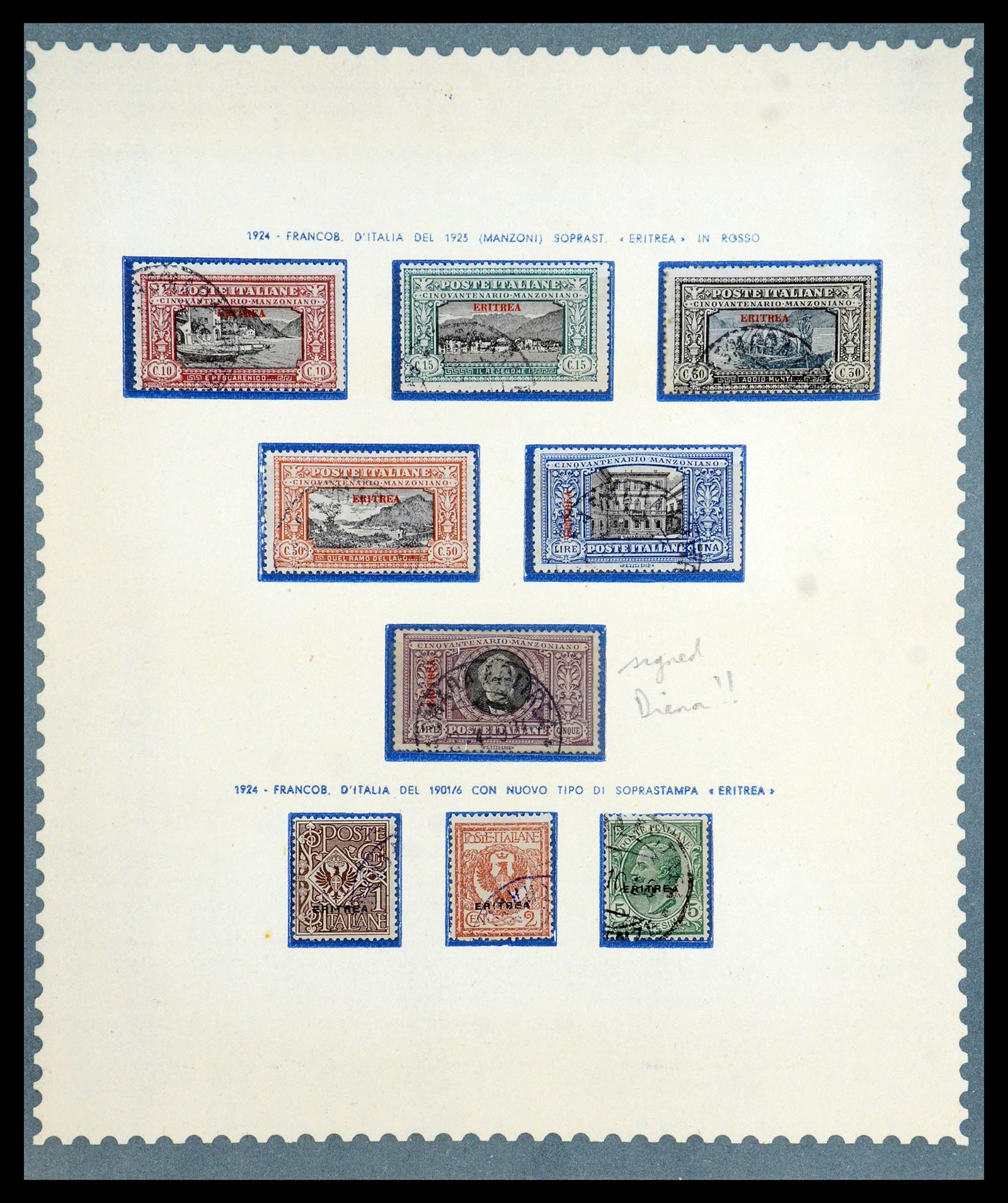 35803 006 - Stamp Collection 35803 Eritrea 1893-1950.