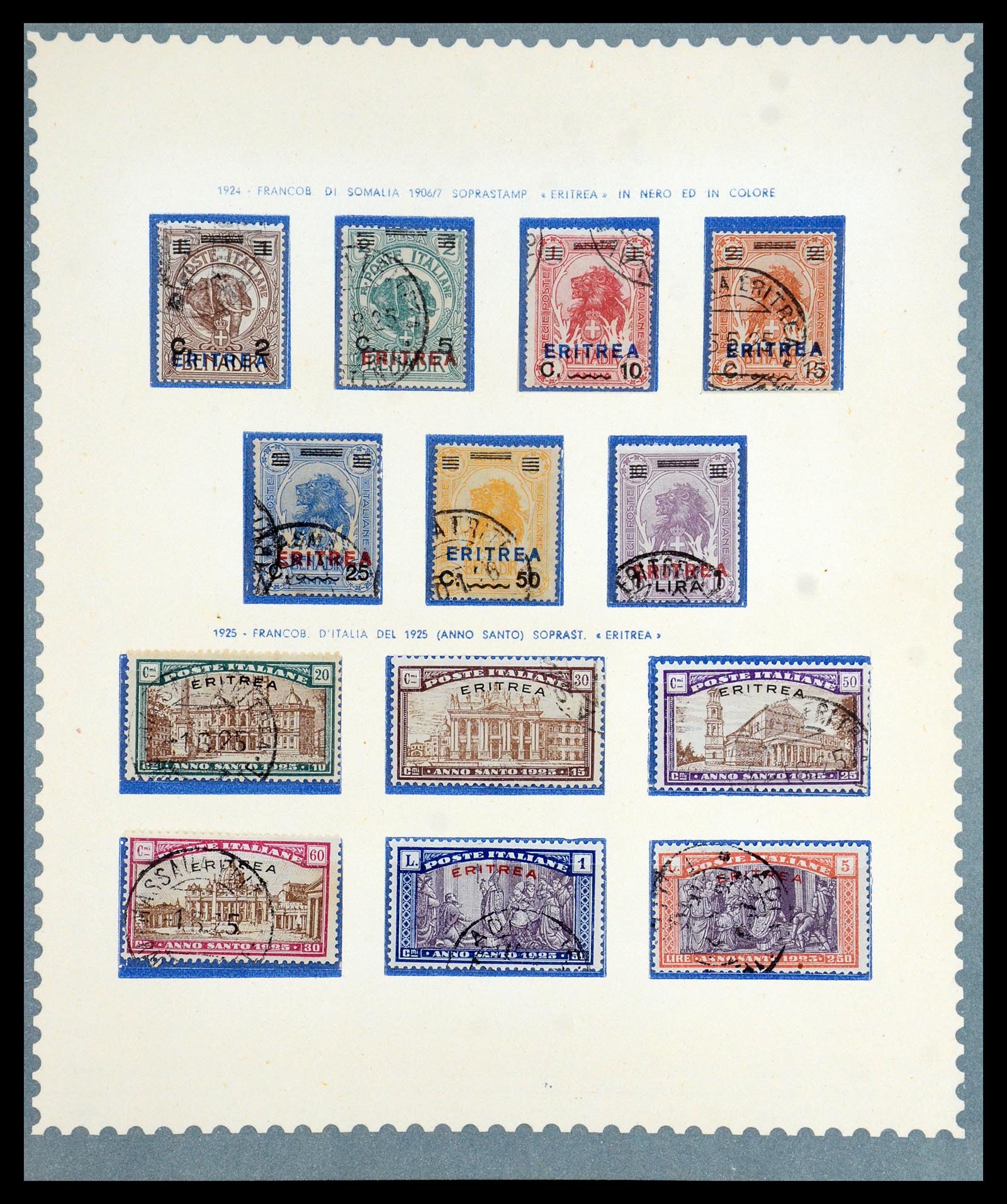 35803 007 - Postzegelverzameling 35803 Eritrea 1893-1950.