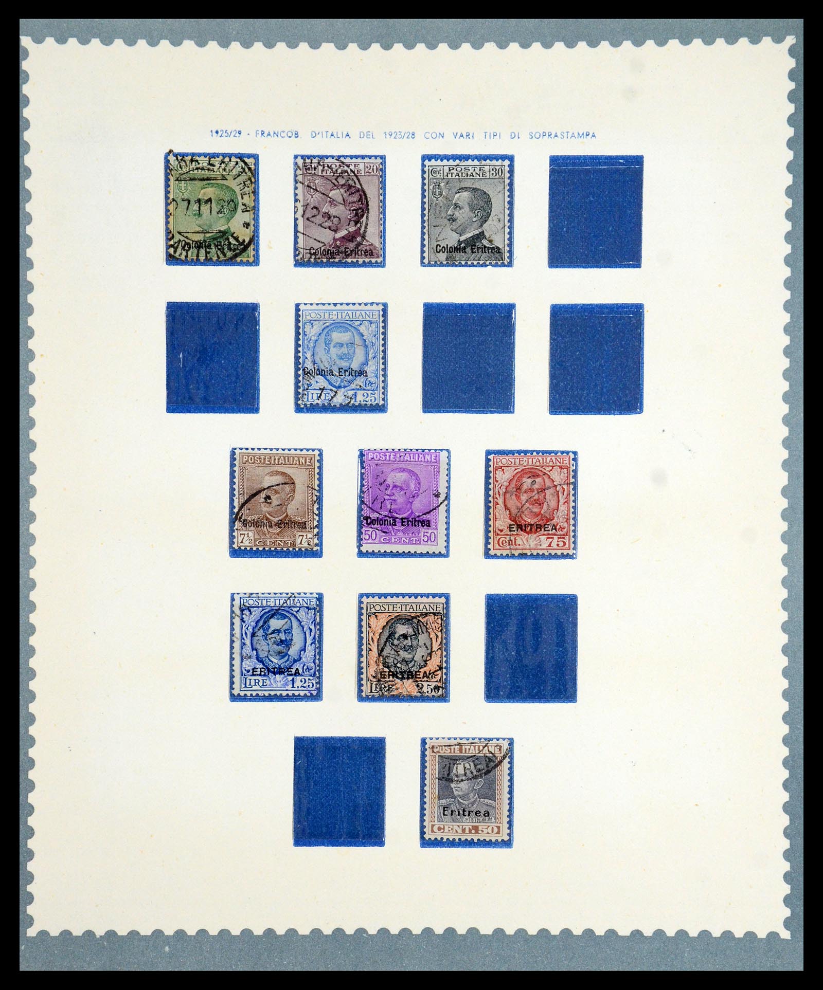 35803 008 - Stamp Collection 35803 Eritrea 1893-1950.