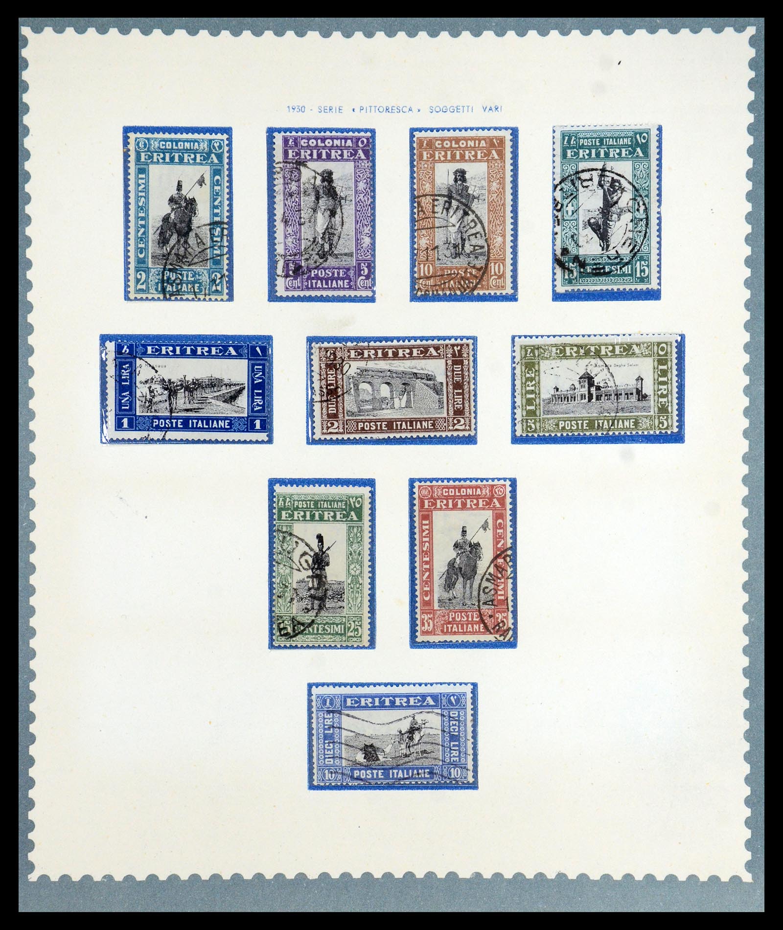 35803 013 - Stamp Collection 35803 Eritrea 1893-1950.