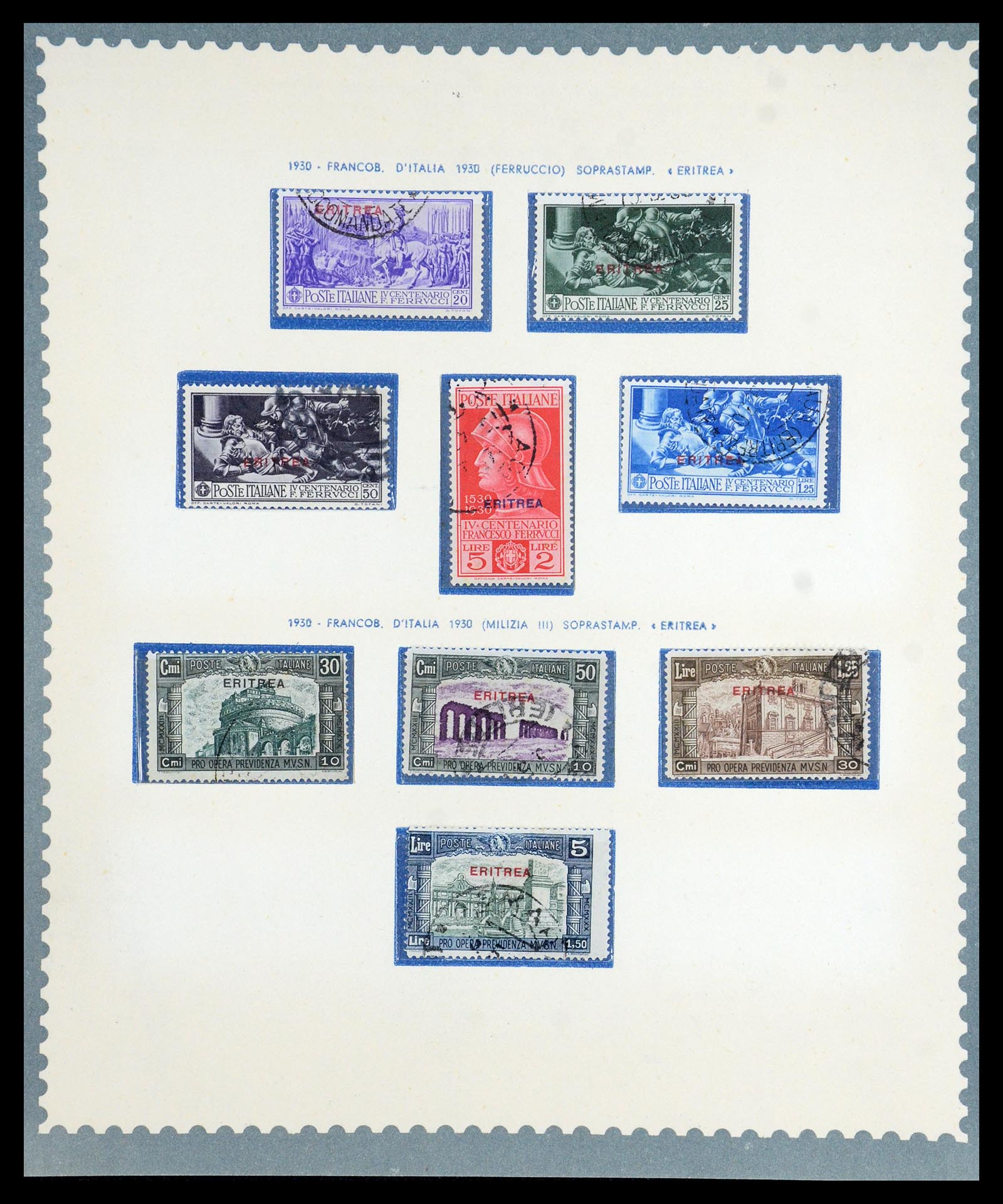 35803 014 - Postzegelverzameling 35803 Eritrea 1893-1950.