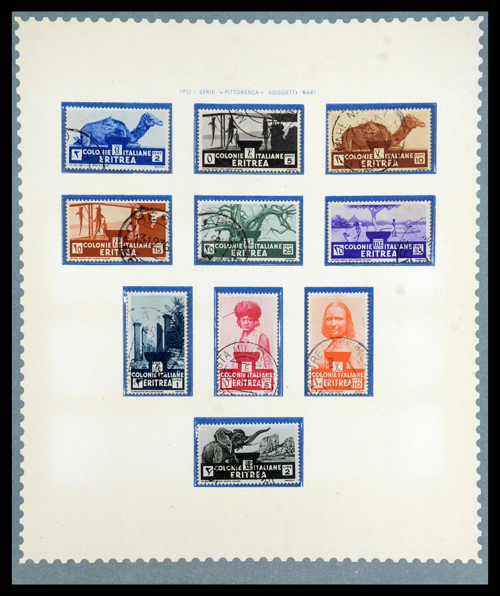 35803 017 - Postzegelverzameling 35803 Eritrea 1893-1950.