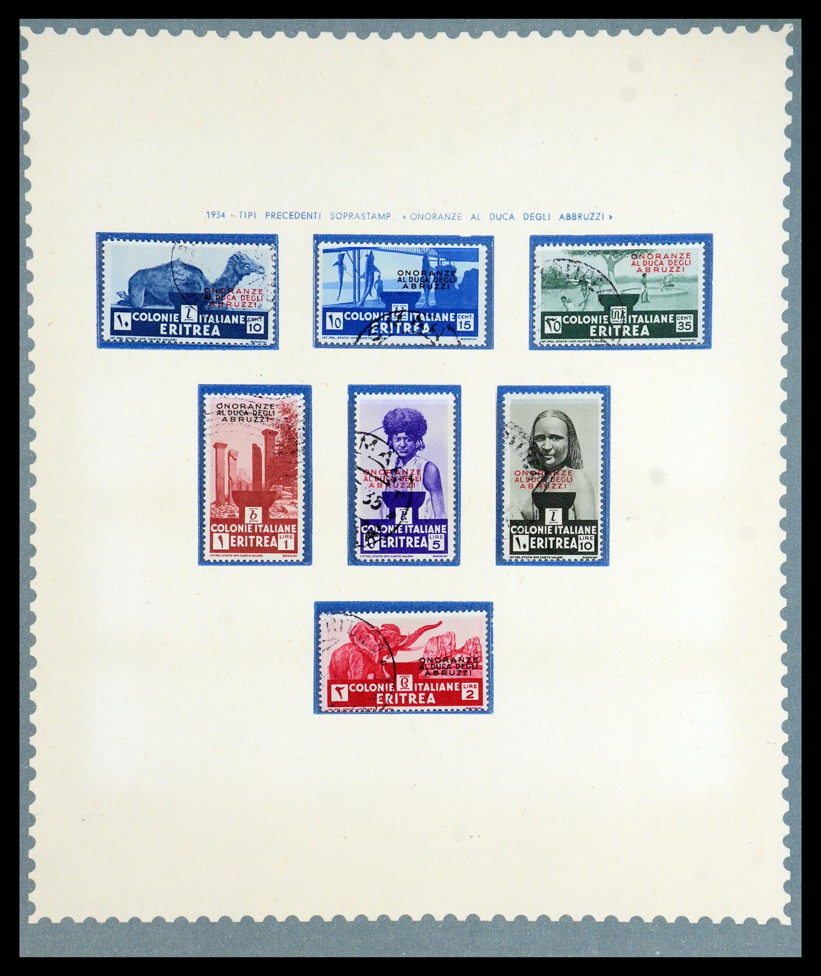 35803 018 - Postzegelverzameling 35803 Eritrea 1893-1950.