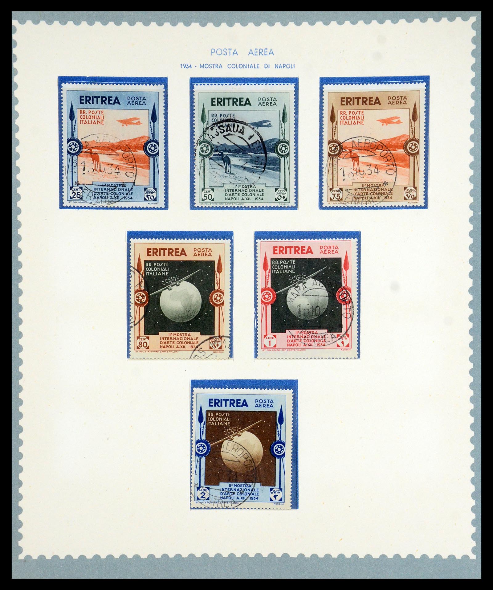 35803 020 - Postzegelverzameling 35803 Eritrea 1893-1950.