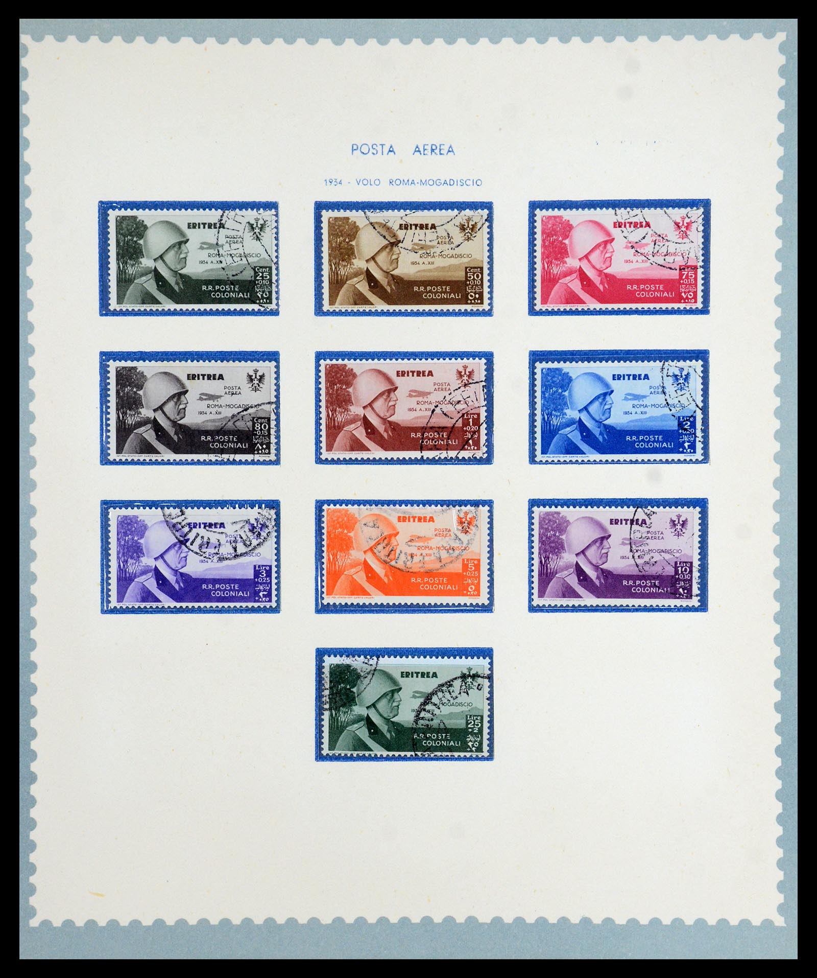 35803 022 - Postzegelverzameling 35803 Eritrea 1893-1950.