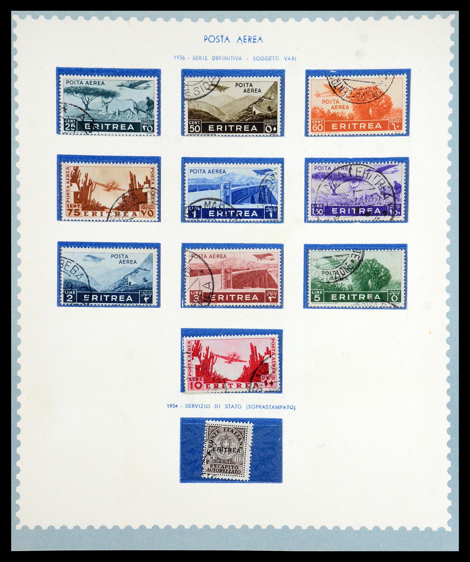 35803 023 - Postzegelverzameling 35803 Eritrea 1893-1950.