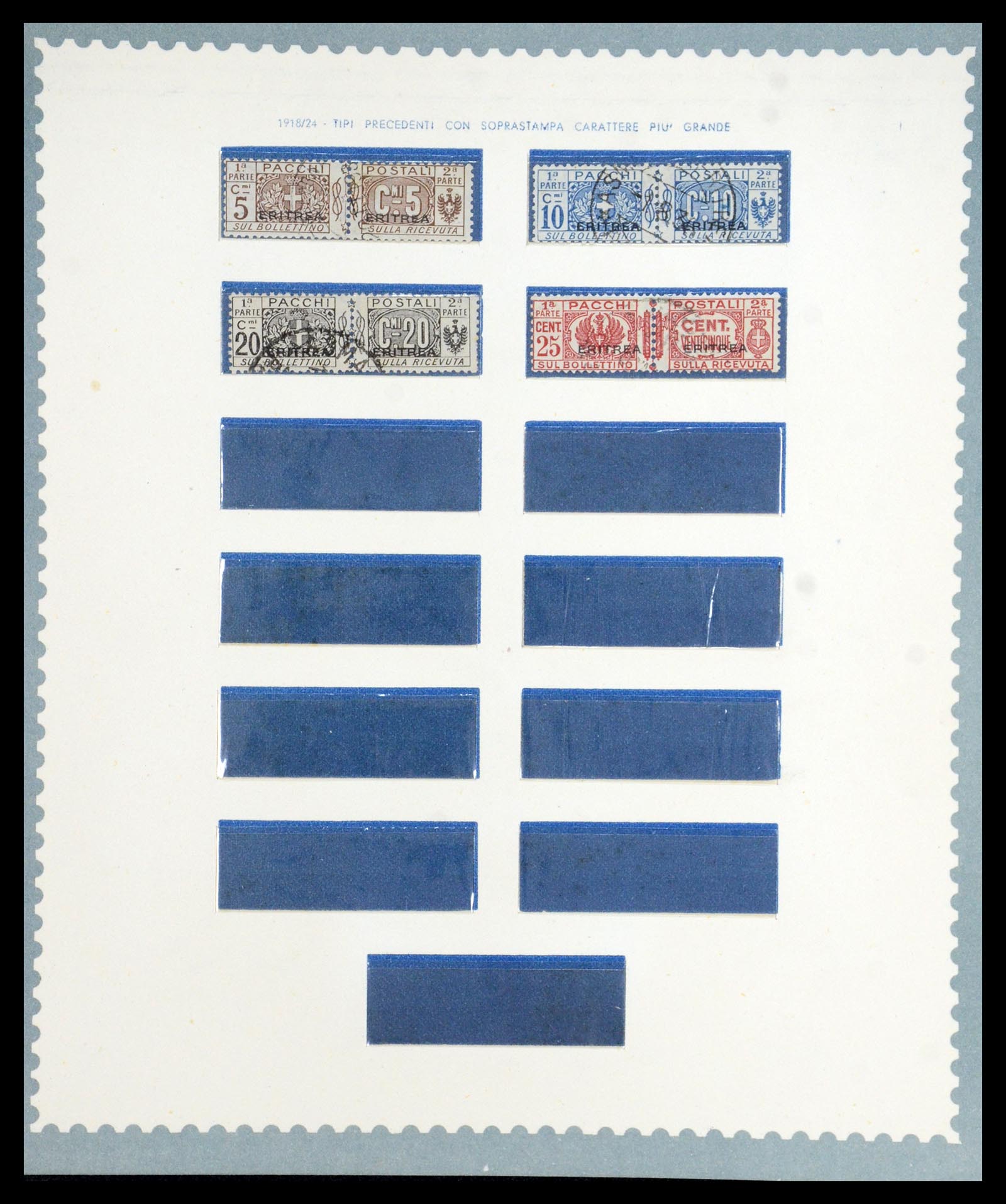 35803 025 - Postzegelverzameling 35803 Eritrea 1893-1950.