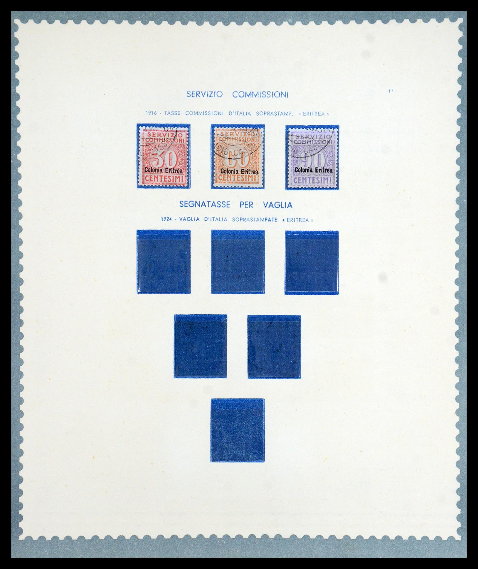 35803 027 - Postzegelverzameling 35803 Eritrea 1893-1950.