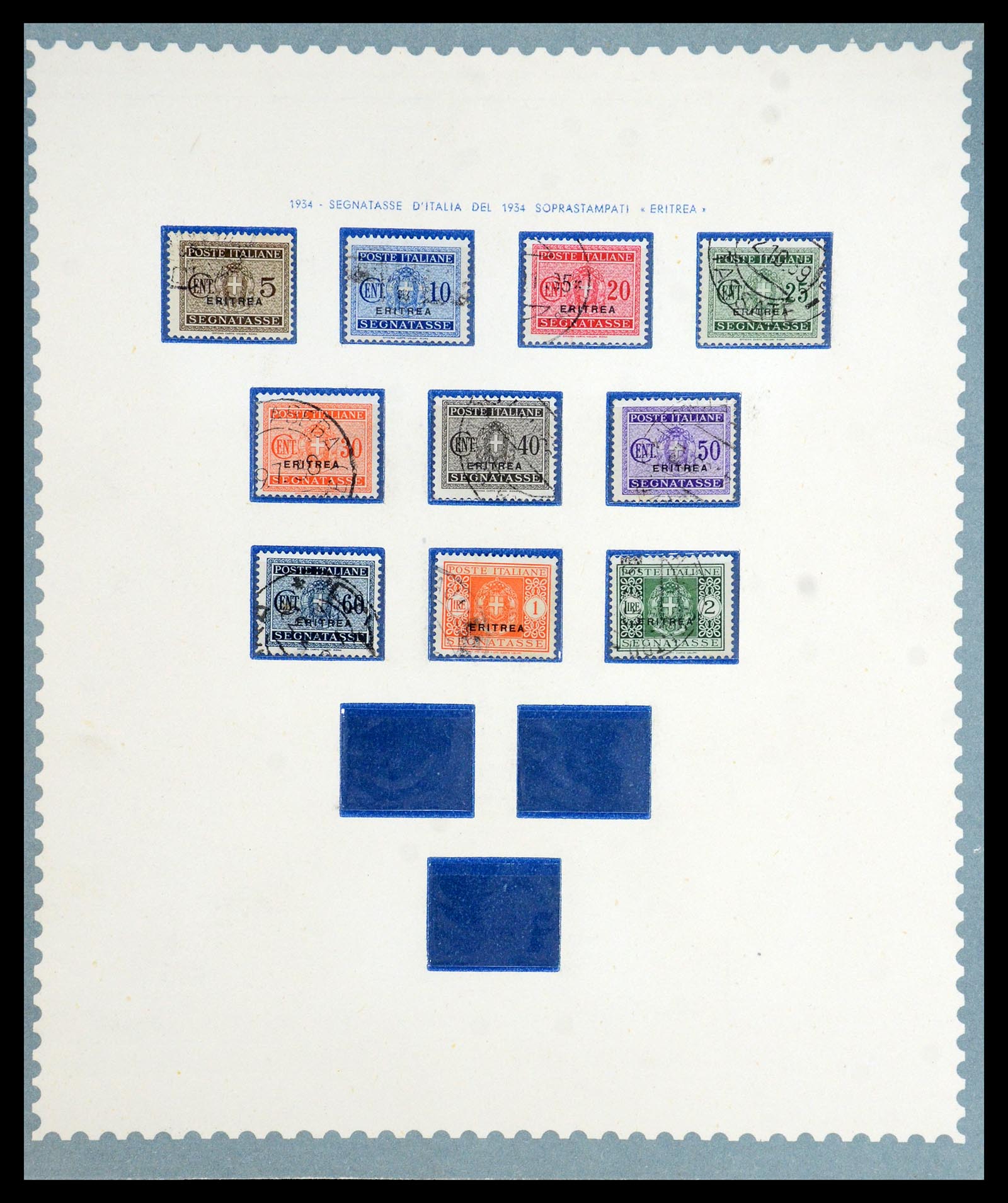 35803 030 - Postzegelverzameling 35803 Eritrea 1893-1950.