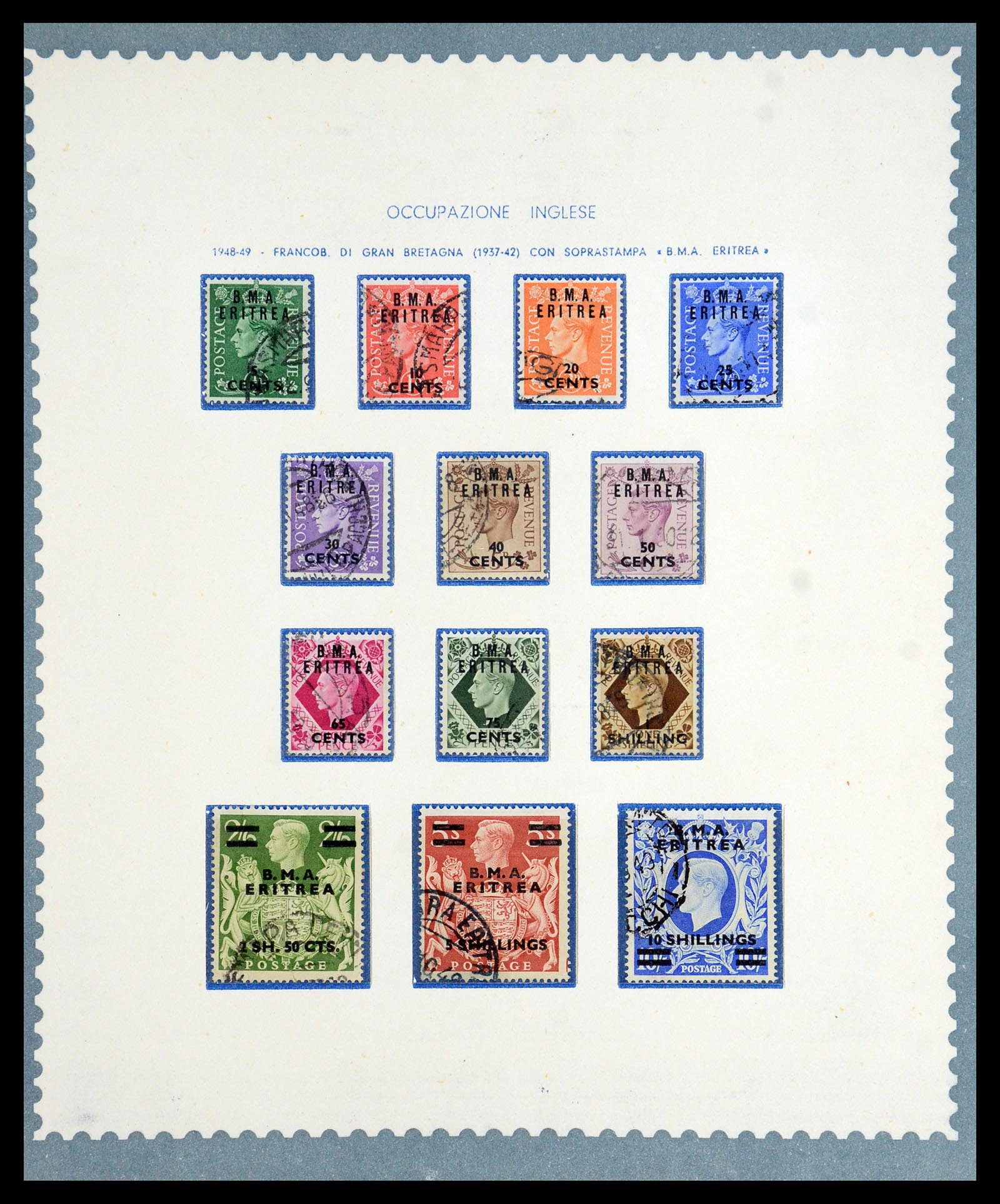35803 031 - Postzegelverzameling 35803 Eritrea 1893-1950.